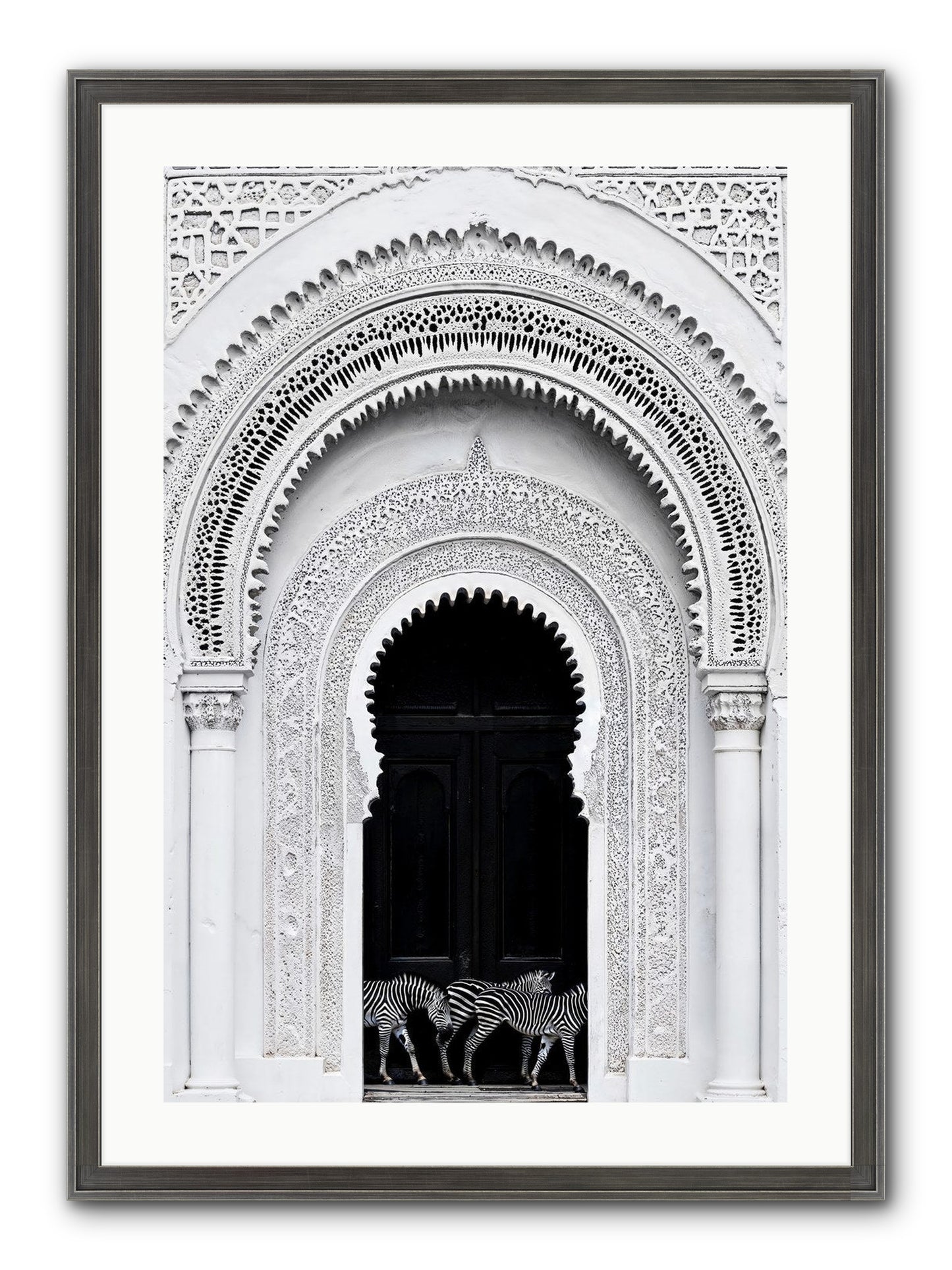 Nomad's Note Framed Print - Slimwoods Black/Silver 20x30