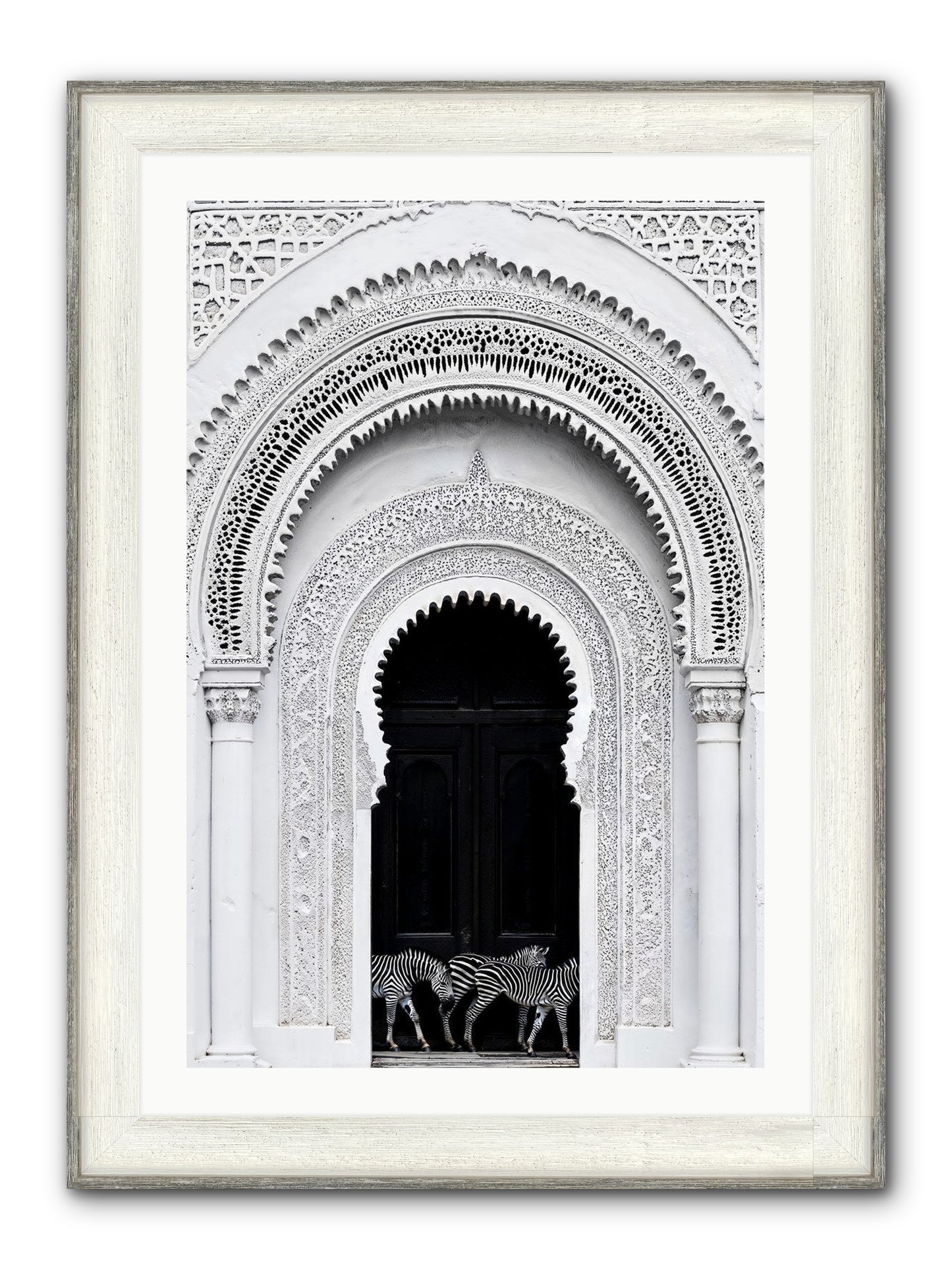 Nomad's Note Framed Print - Driftwood White 24x36