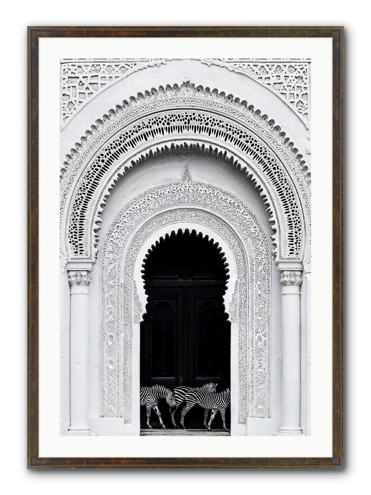 Nomad's Note Framed Print - Slimwoods Black/Gold 24x36