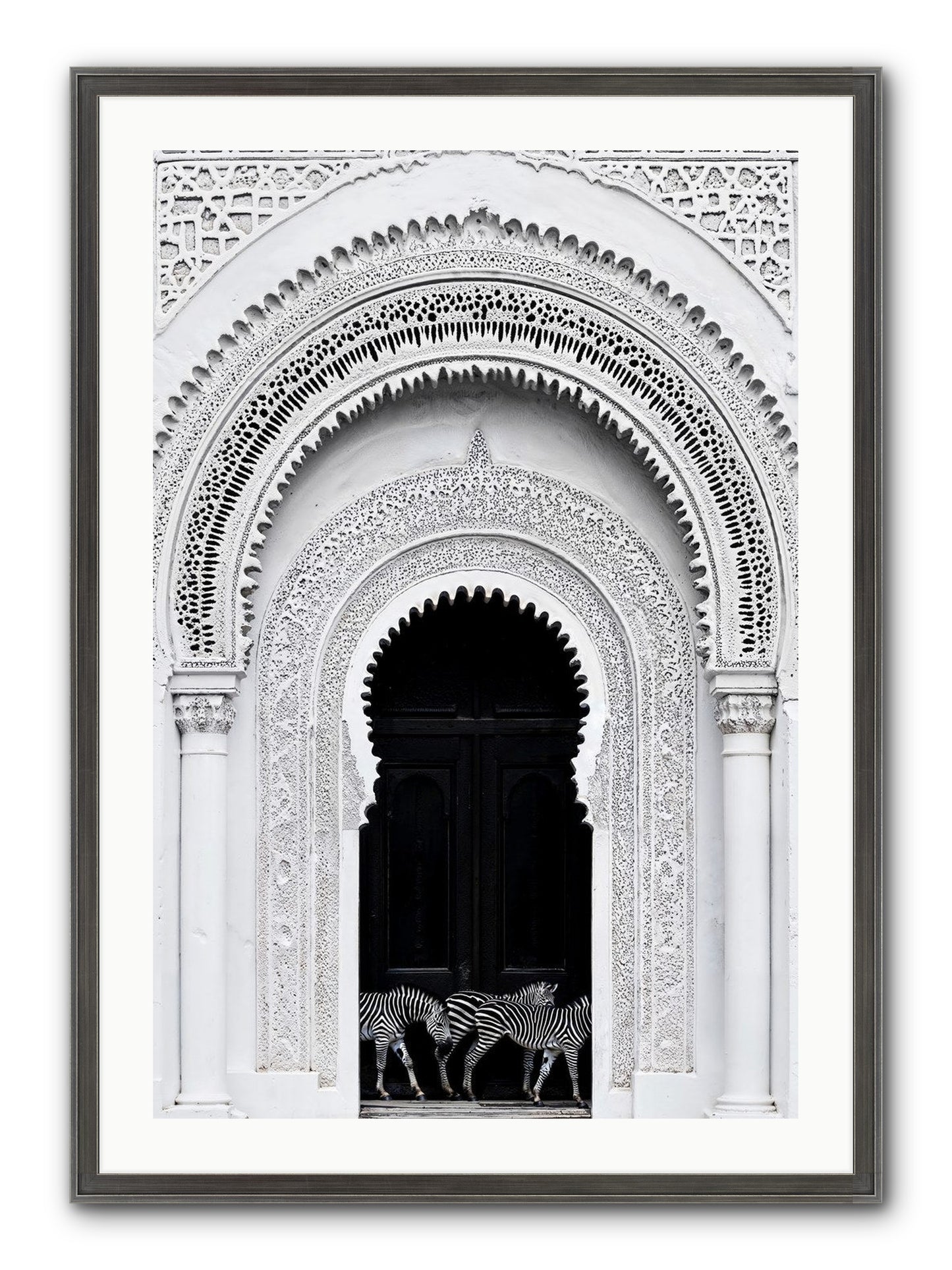 Nomad's Note Framed Print - Slimwoods Black/Silver 24x36