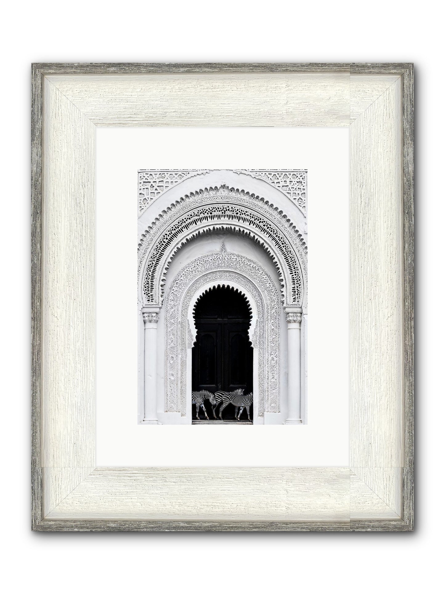 Nomad's Note Framed Print - Driftwood White 8x12