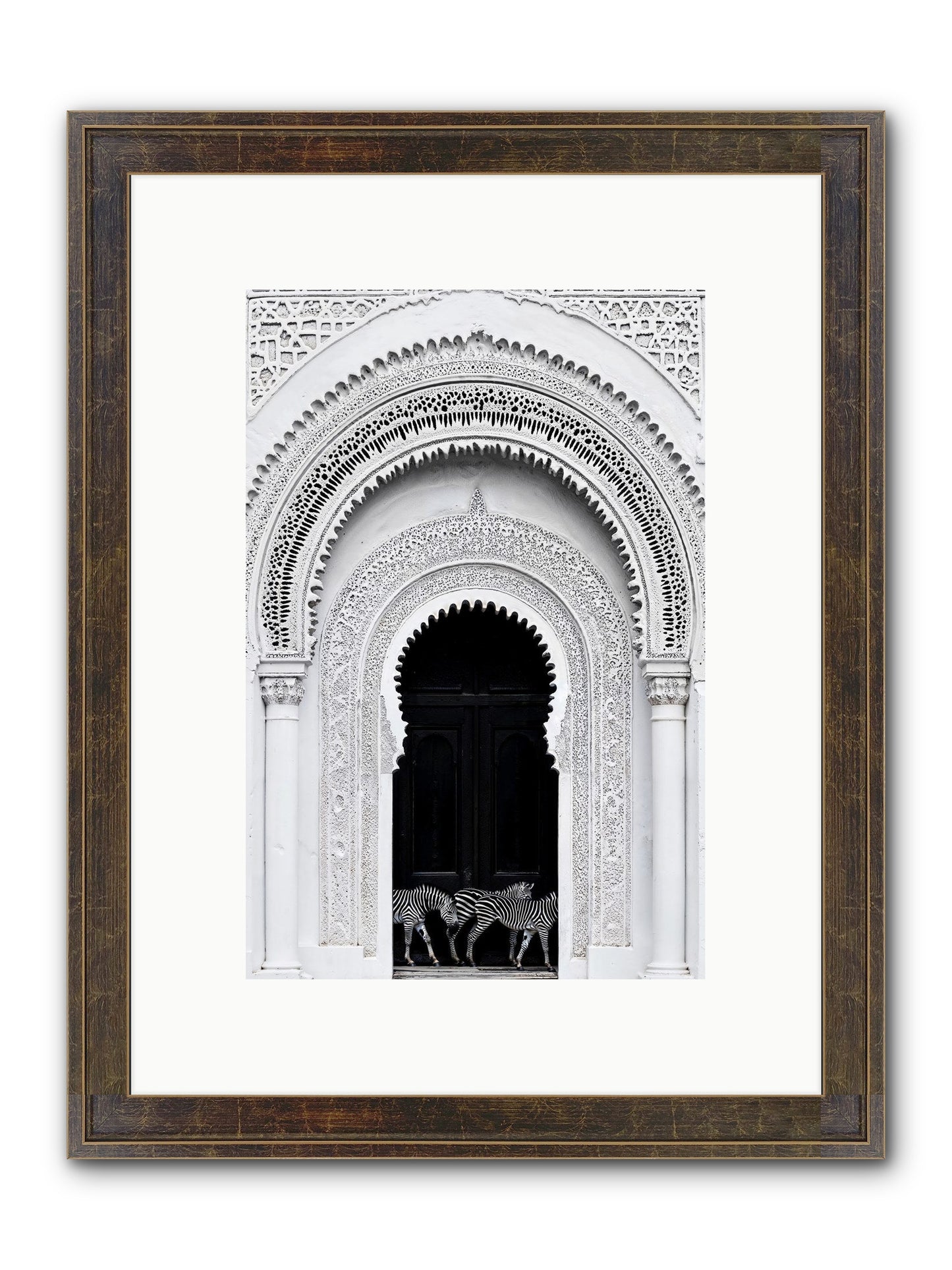 Nomad's Note Framed Print - Slimwoods Black/Gold 8x12
