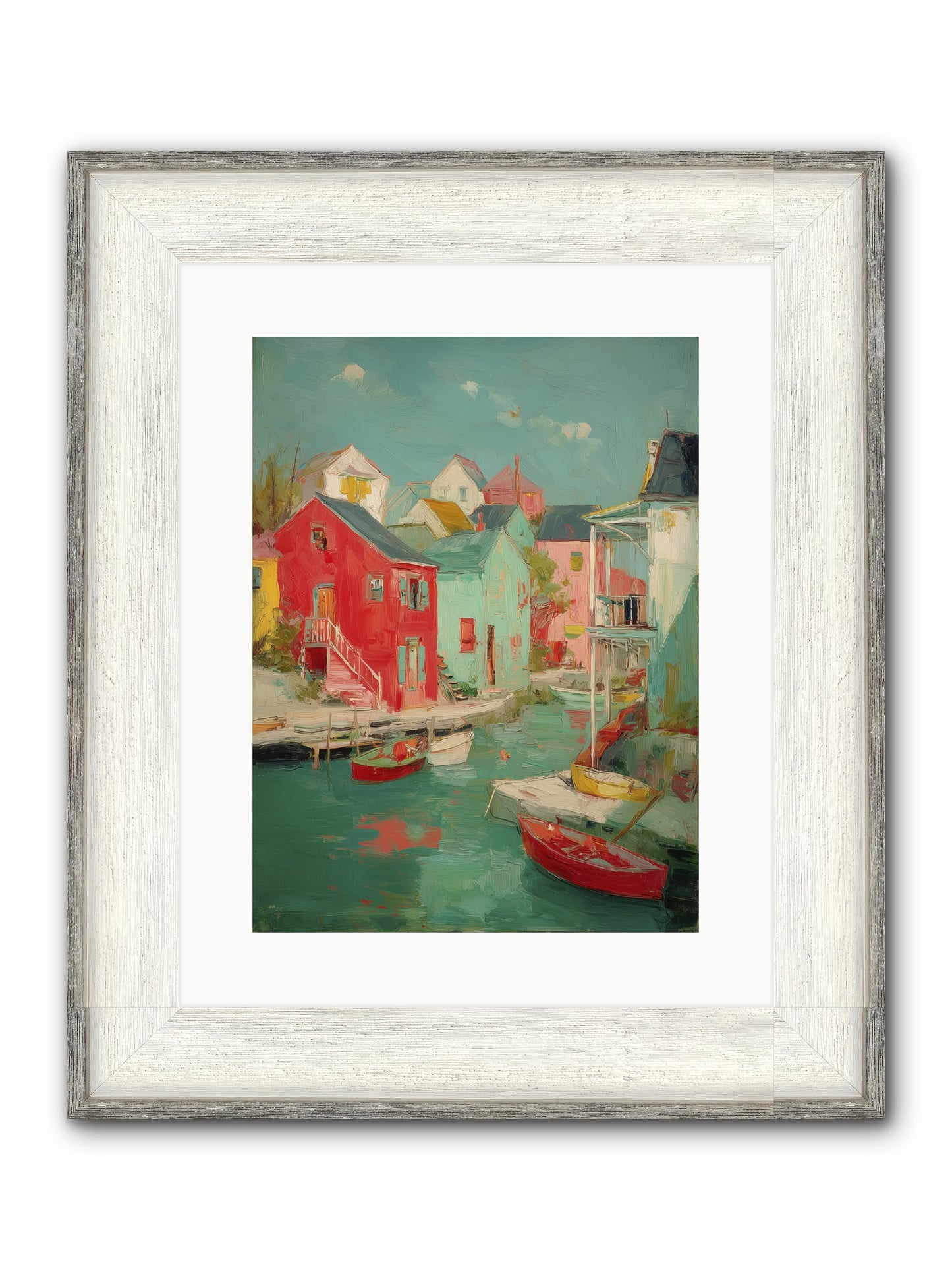 Norman Coast Dreams Framed Print - Driftwood White 12x16
