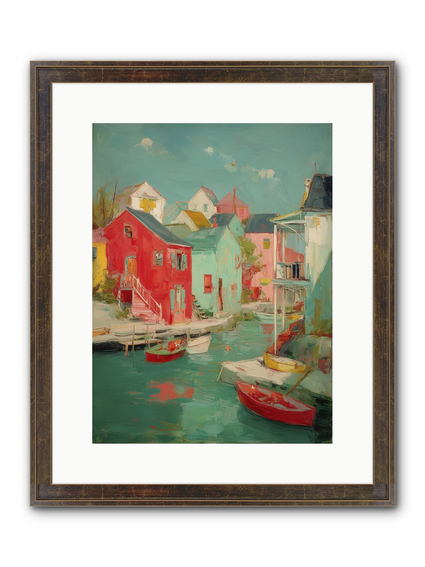 Norman Coast Dreams Framed Print - Slimwoods Black/Gold 12x16