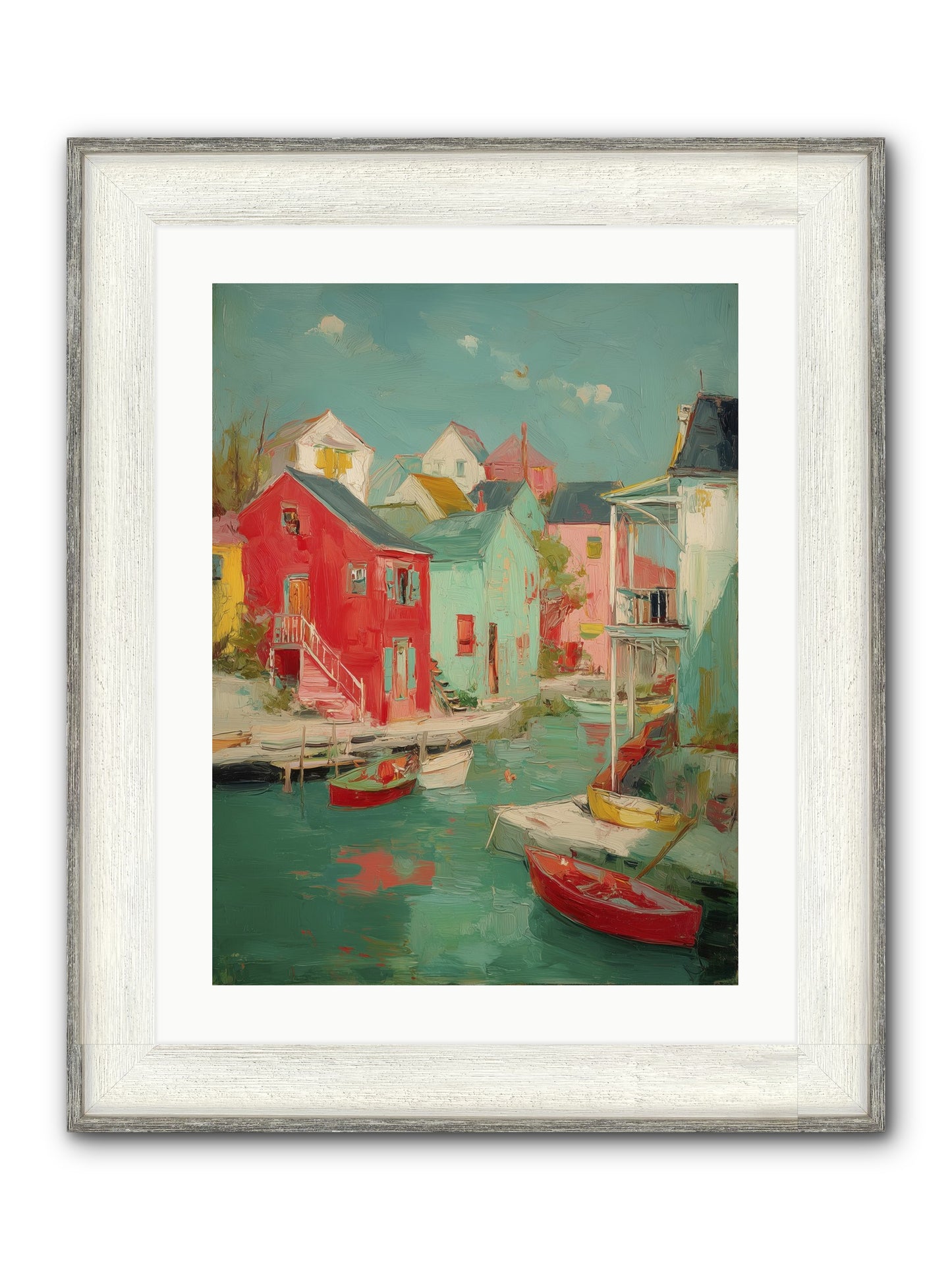 Norman Coast Dreams Framed Print - Driftwood White 18x24