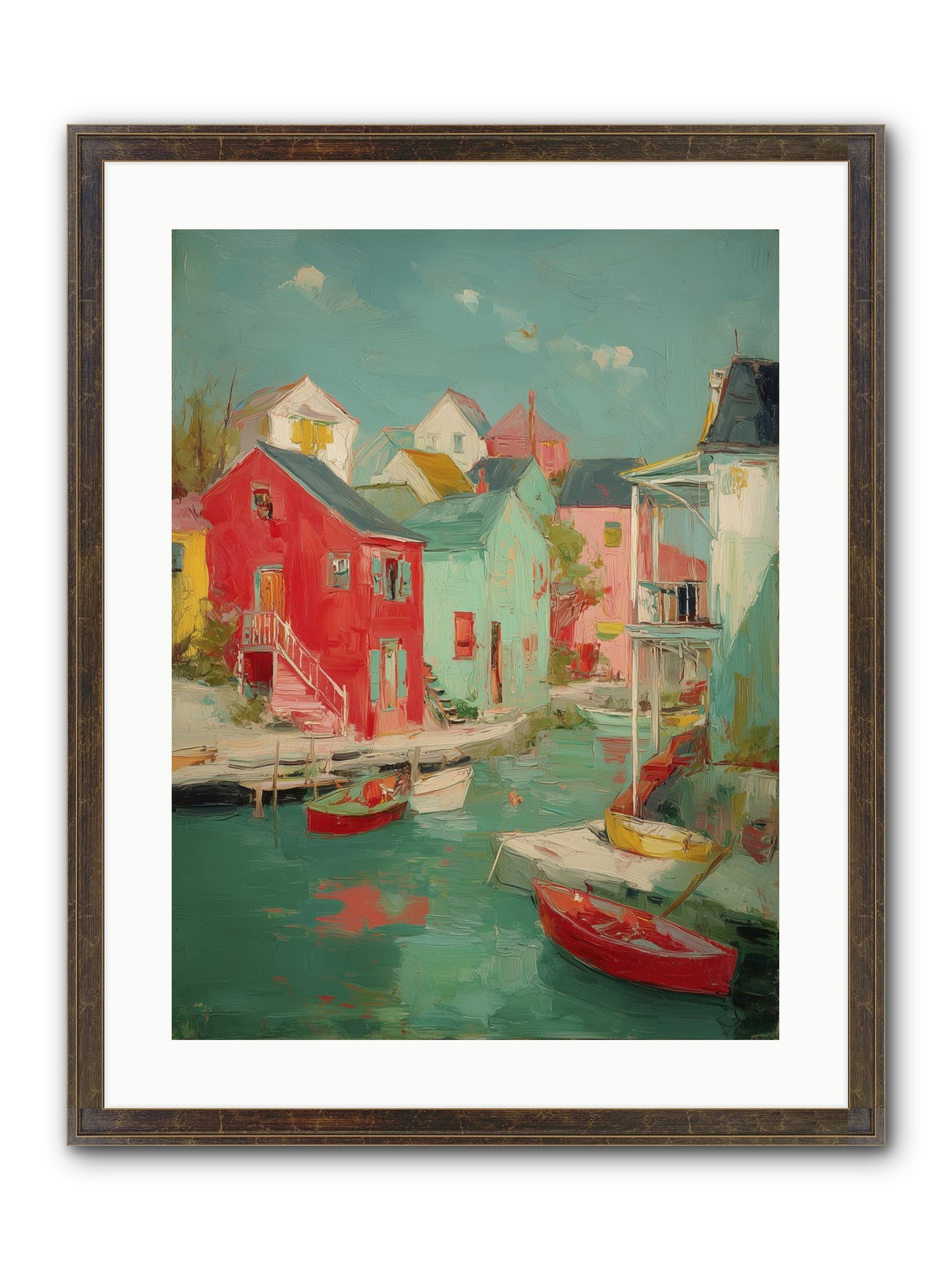 Norman Coast Dreams Framed Print - Slimwoods Black/Gold 18x24
