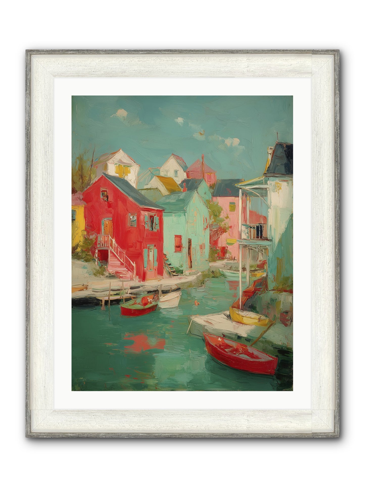Norman Coast Dreams Framed Print - Driftwood White 24x32