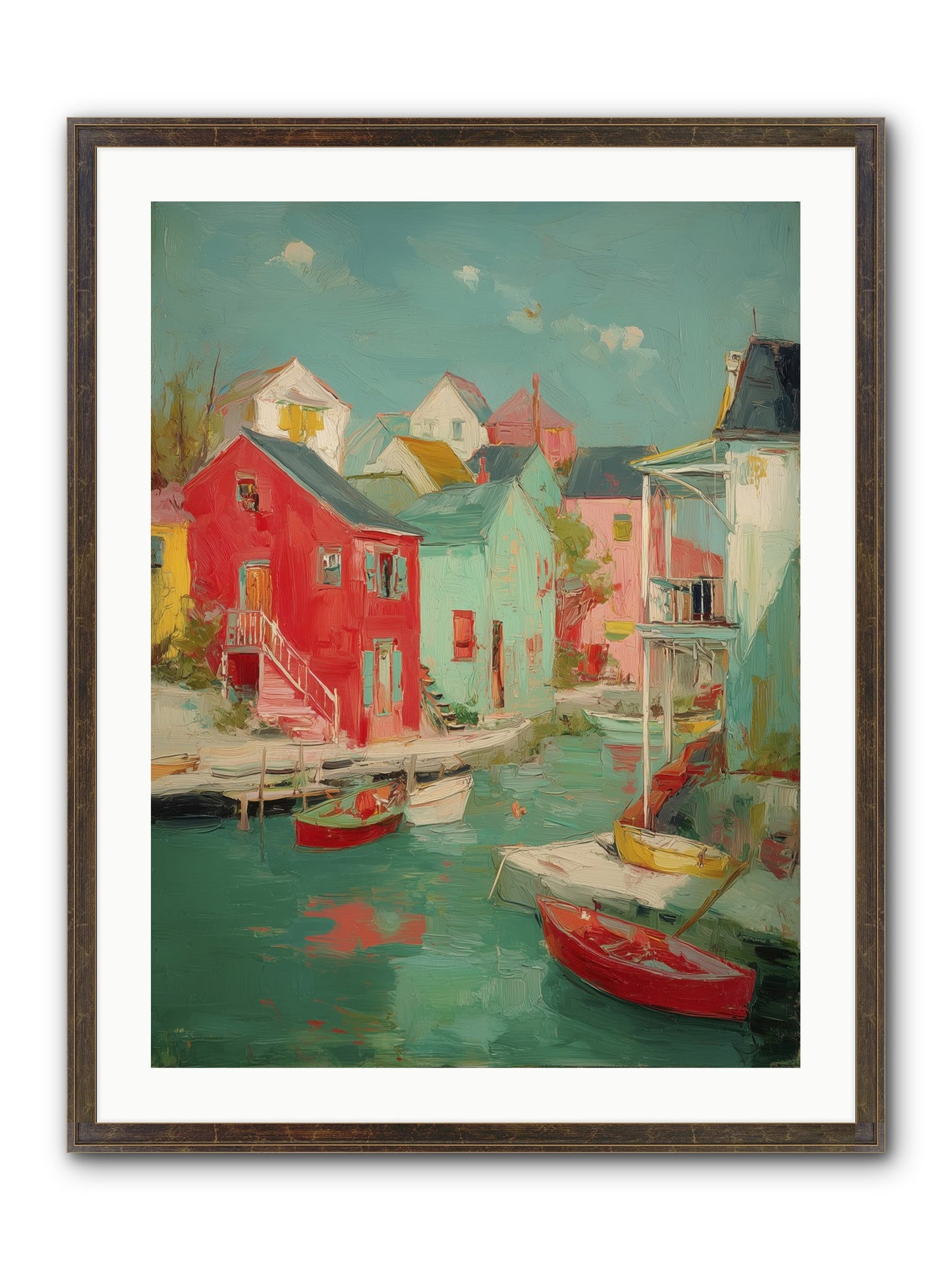 Norman Coast Dreams Framed Print - Slimwoods Black/Gold 24x32