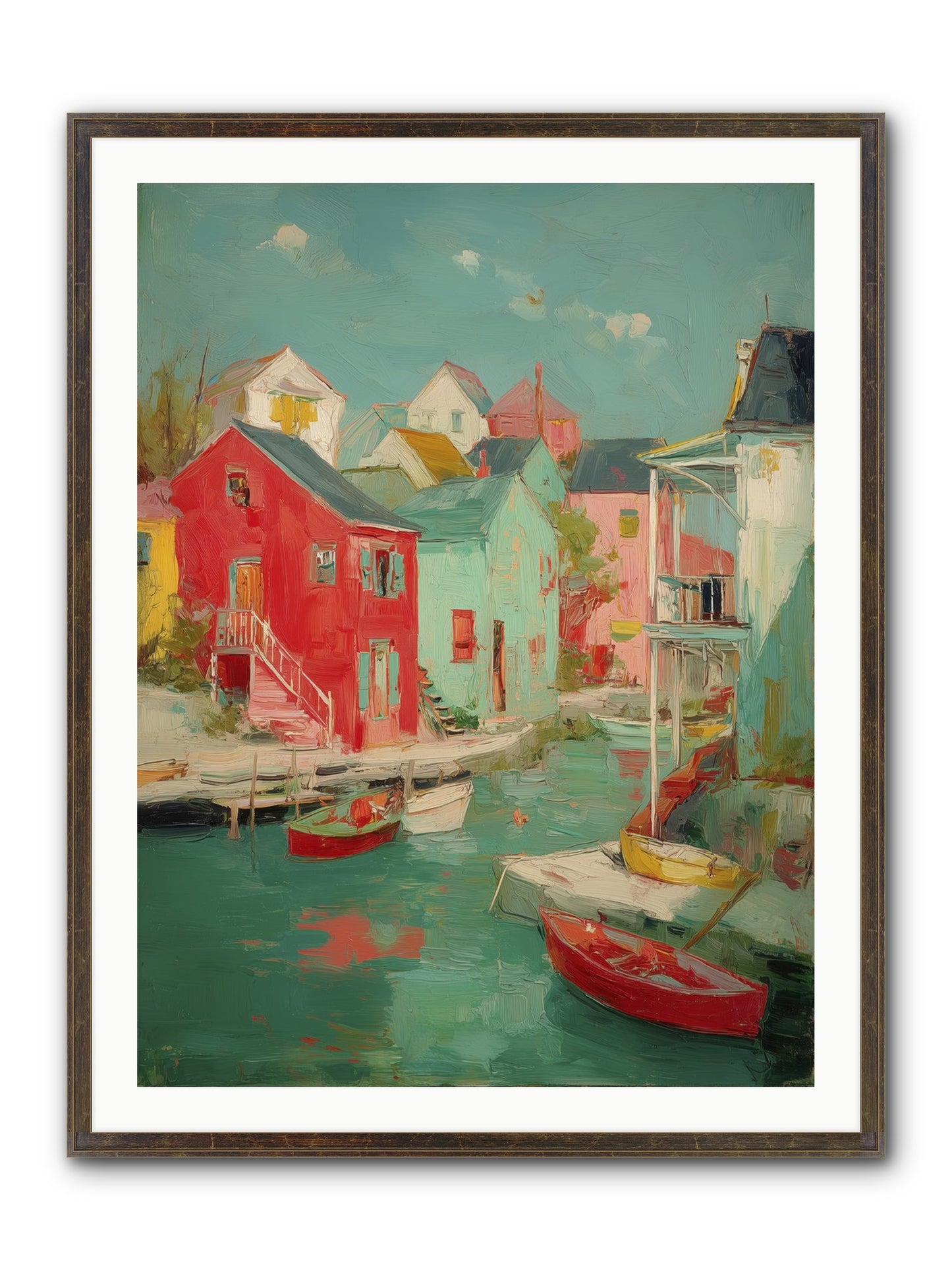 Norman Coast Dreams Framed Print - Slimwoods Black/Gold 30x40
