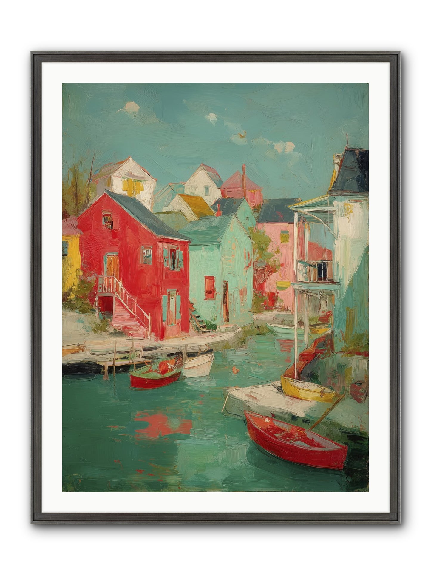 Norman Coast Dreams Framed Print - Slimwoods Black/Silver 30x40