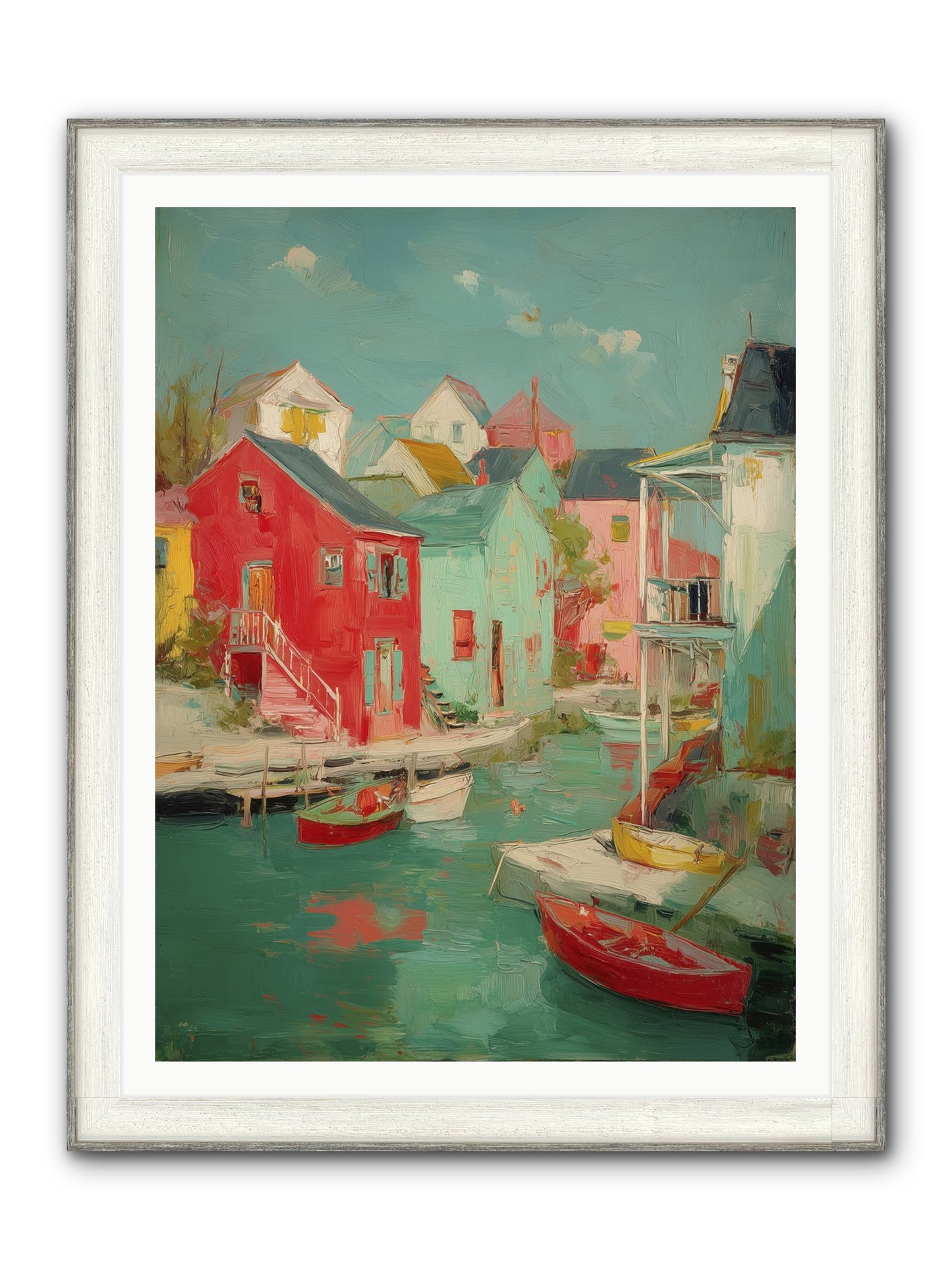 Norman Coast Dreams Framed Print - Driftwood White 36x48