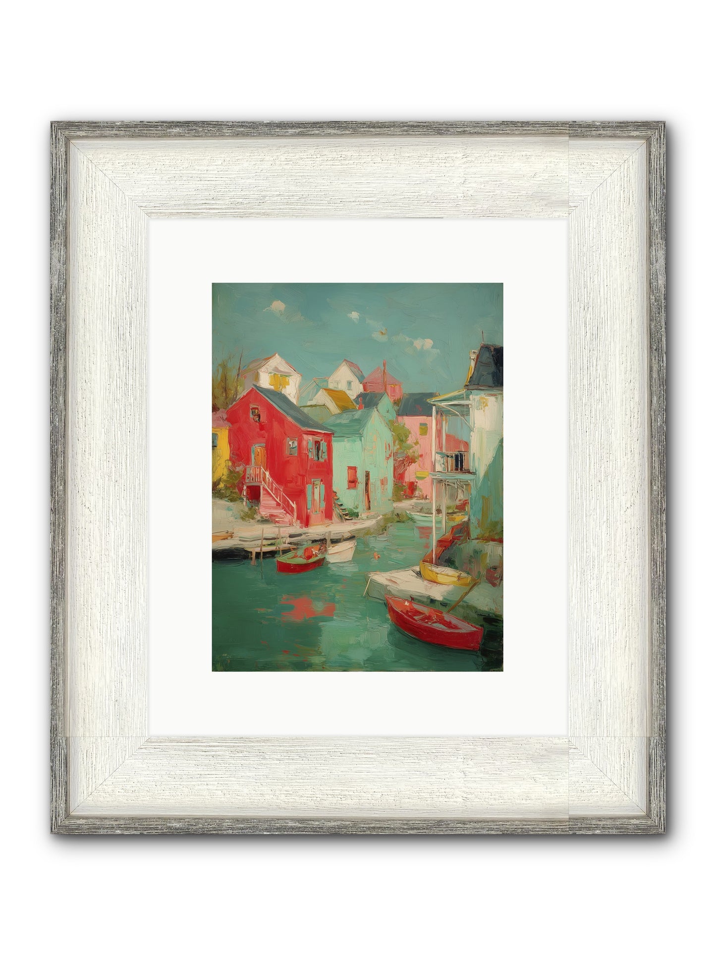Norman Coast Dreams Framed Print - Driftwood White 9x12