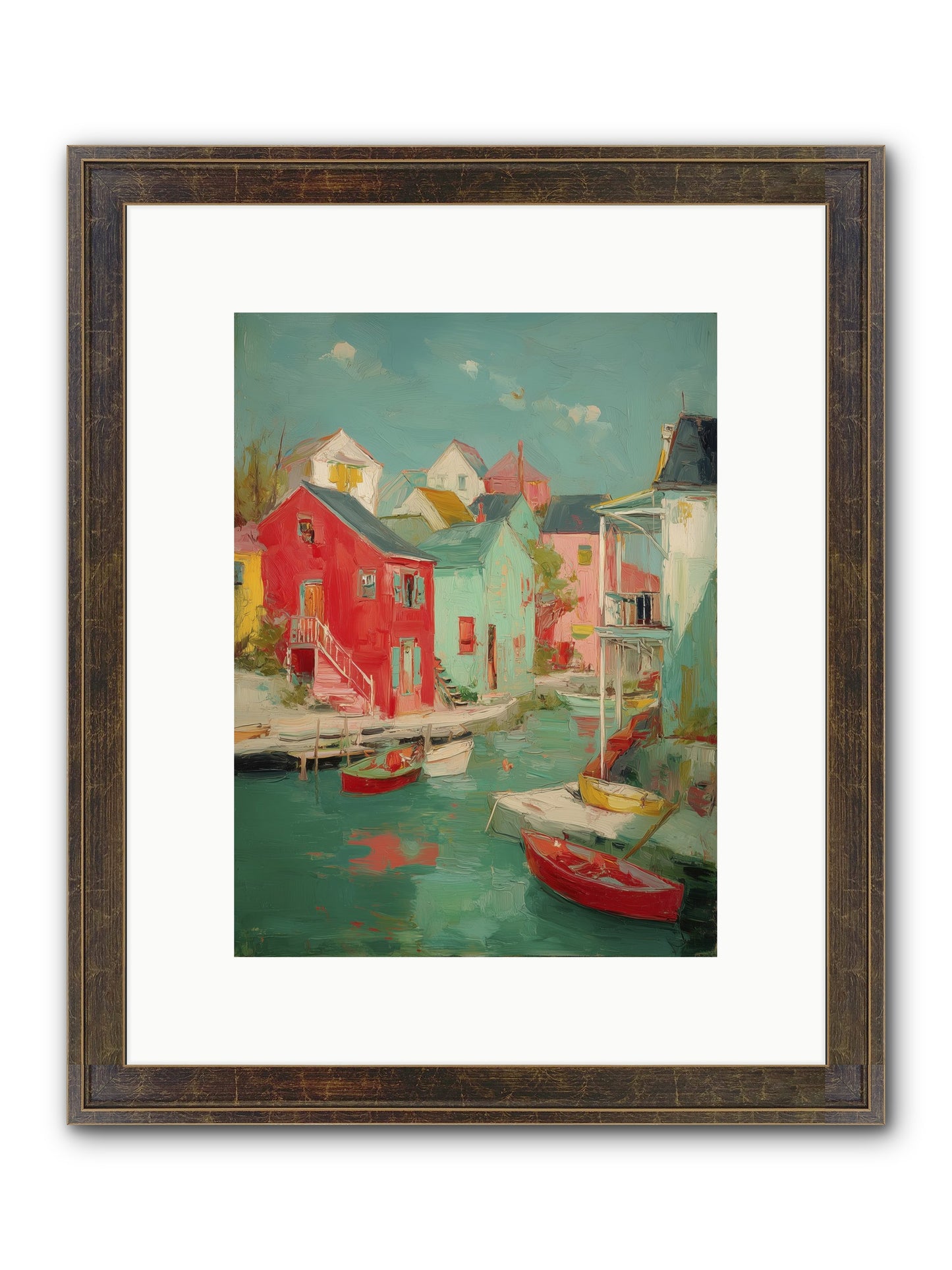 Norman Coast Dreams Framed Print - Slimwoods Black/Gold 9x12