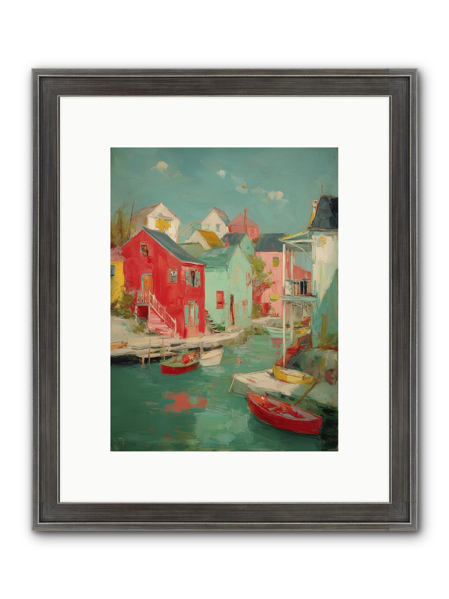 Norman Coast Dreams Framed Print - Slimwoods Black/Silver 9x12