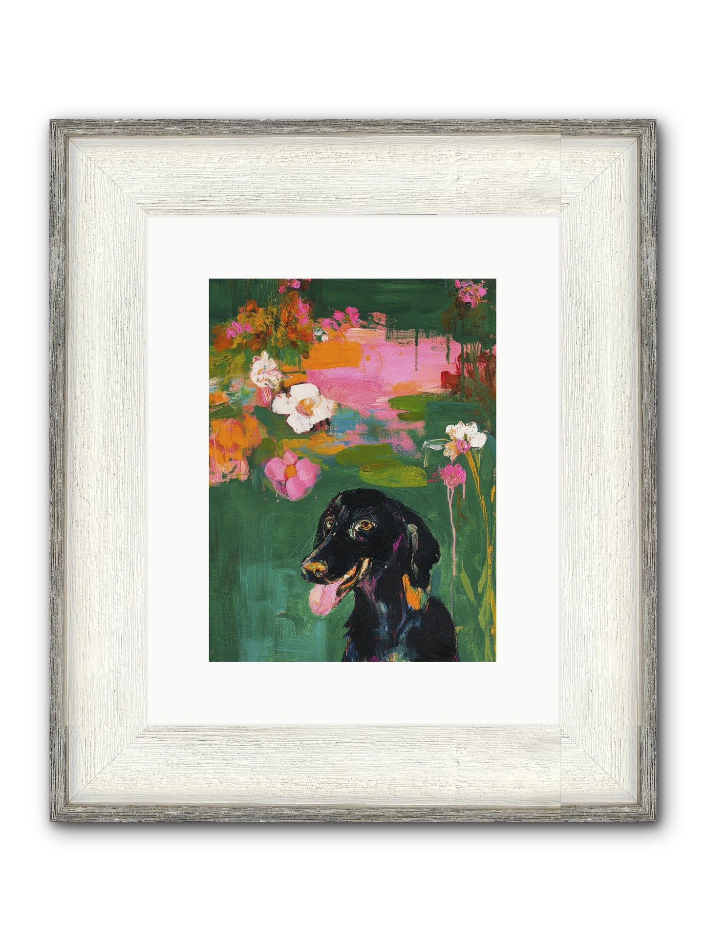 North Star Framed Print - Driftwood White 9x12