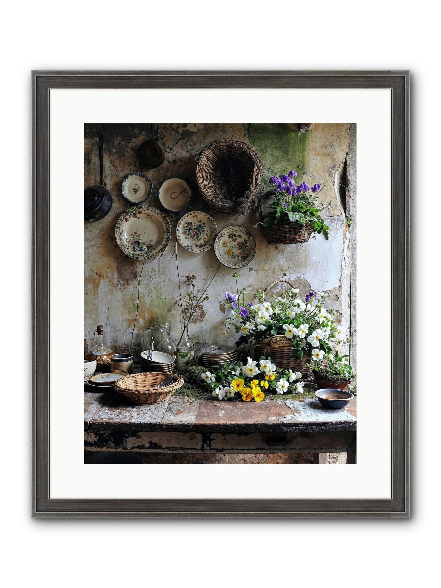 Not Far From Kensington Framed Print - Slimwoods Black/Silver 16x20