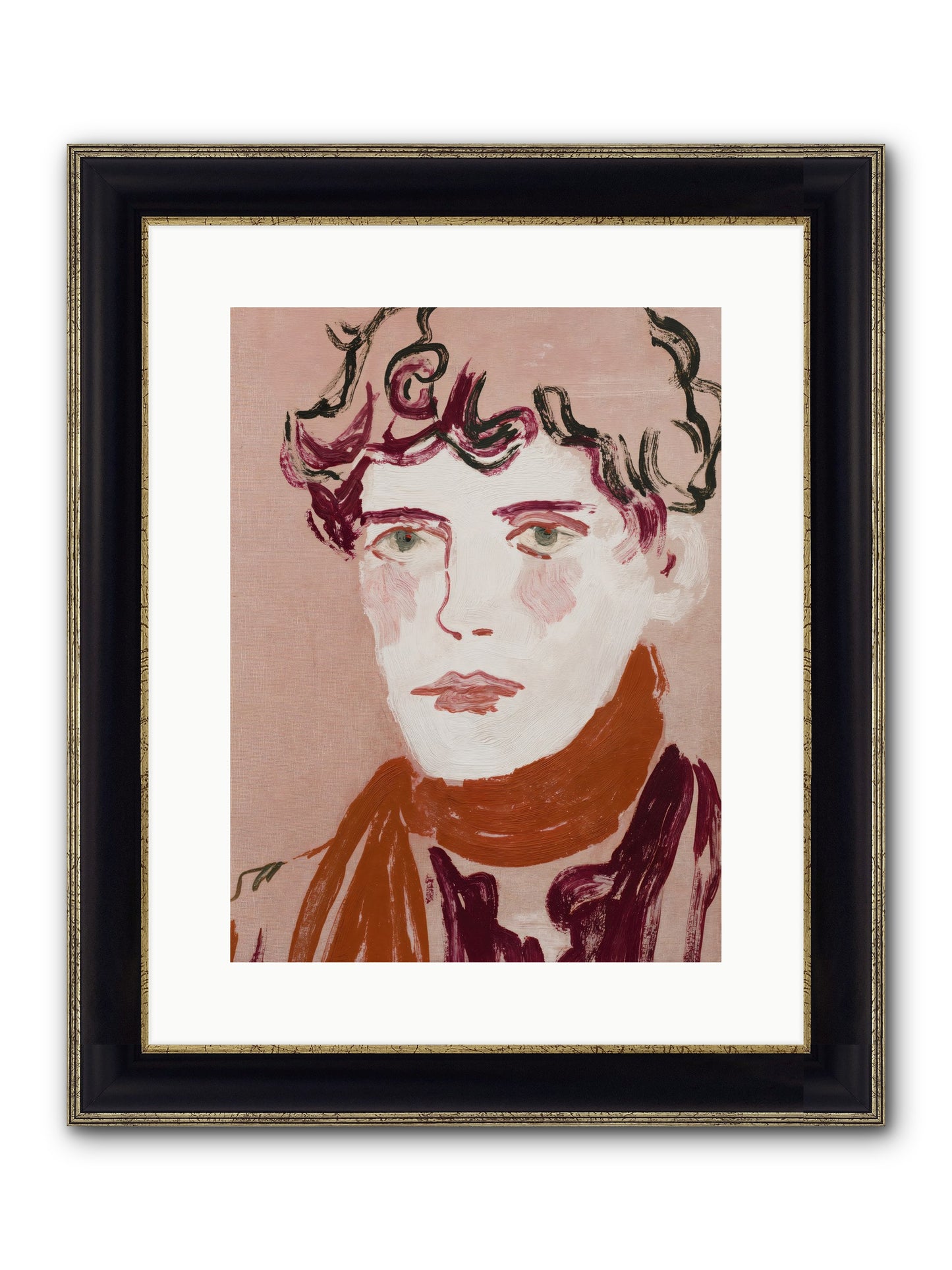 Not The Masquerading Type Framed Print - Black & Gold 12x16
