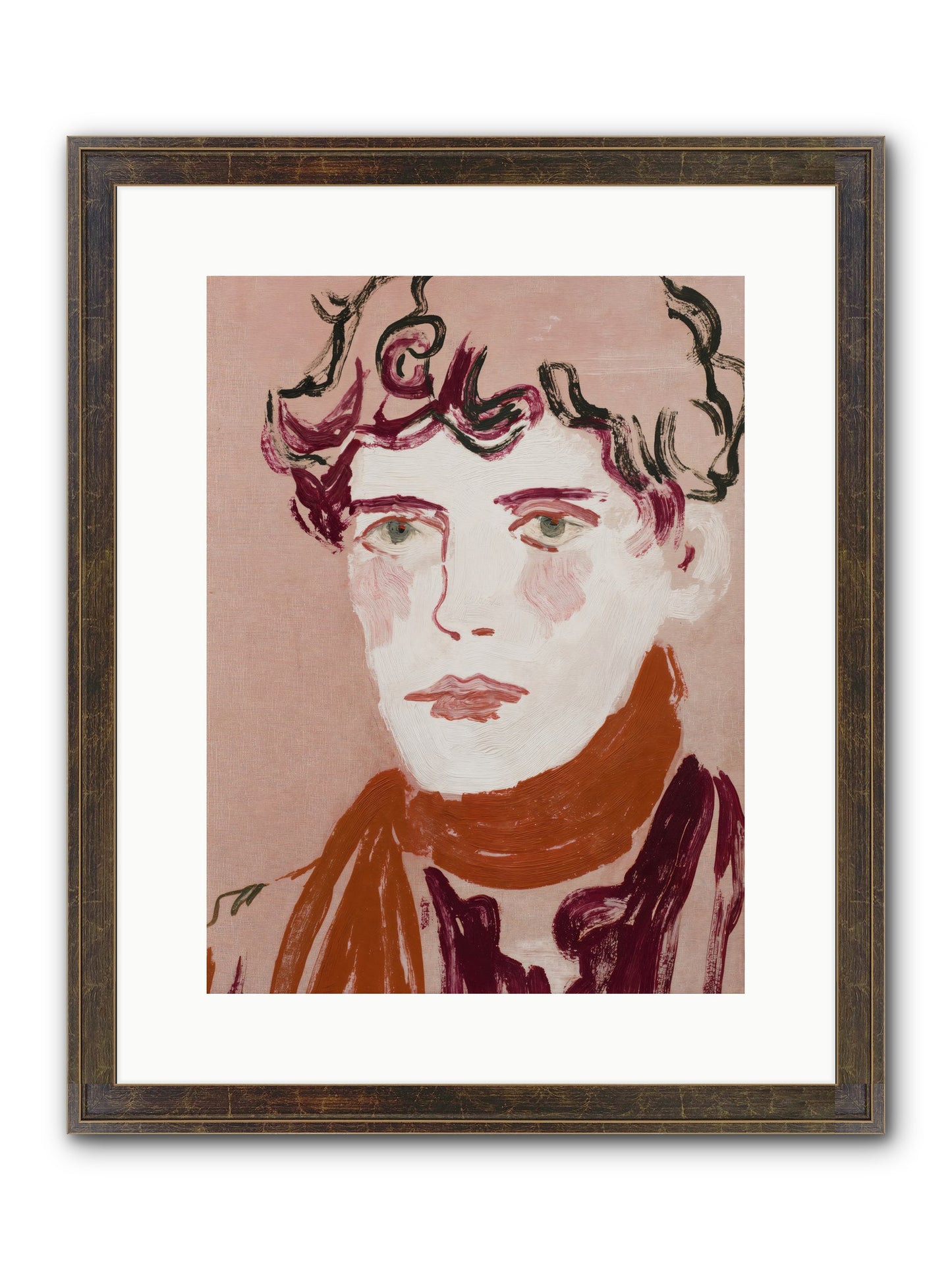 Not The Masquerading Type Framed Print - Slimwoods Black/Gold 12x16