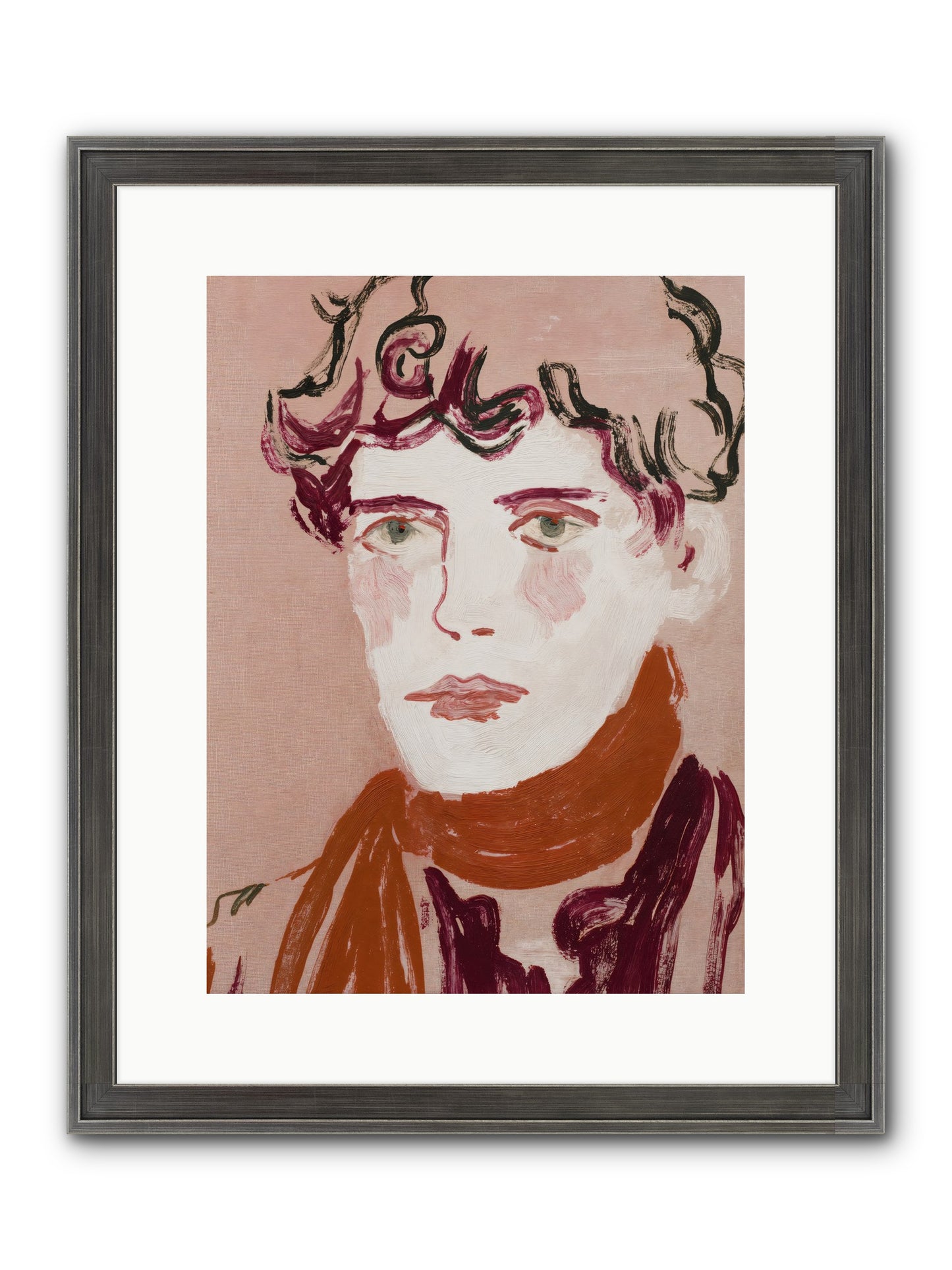 Not The Masquerading Type Framed Print - Slimwoods Black/Silver 12x16