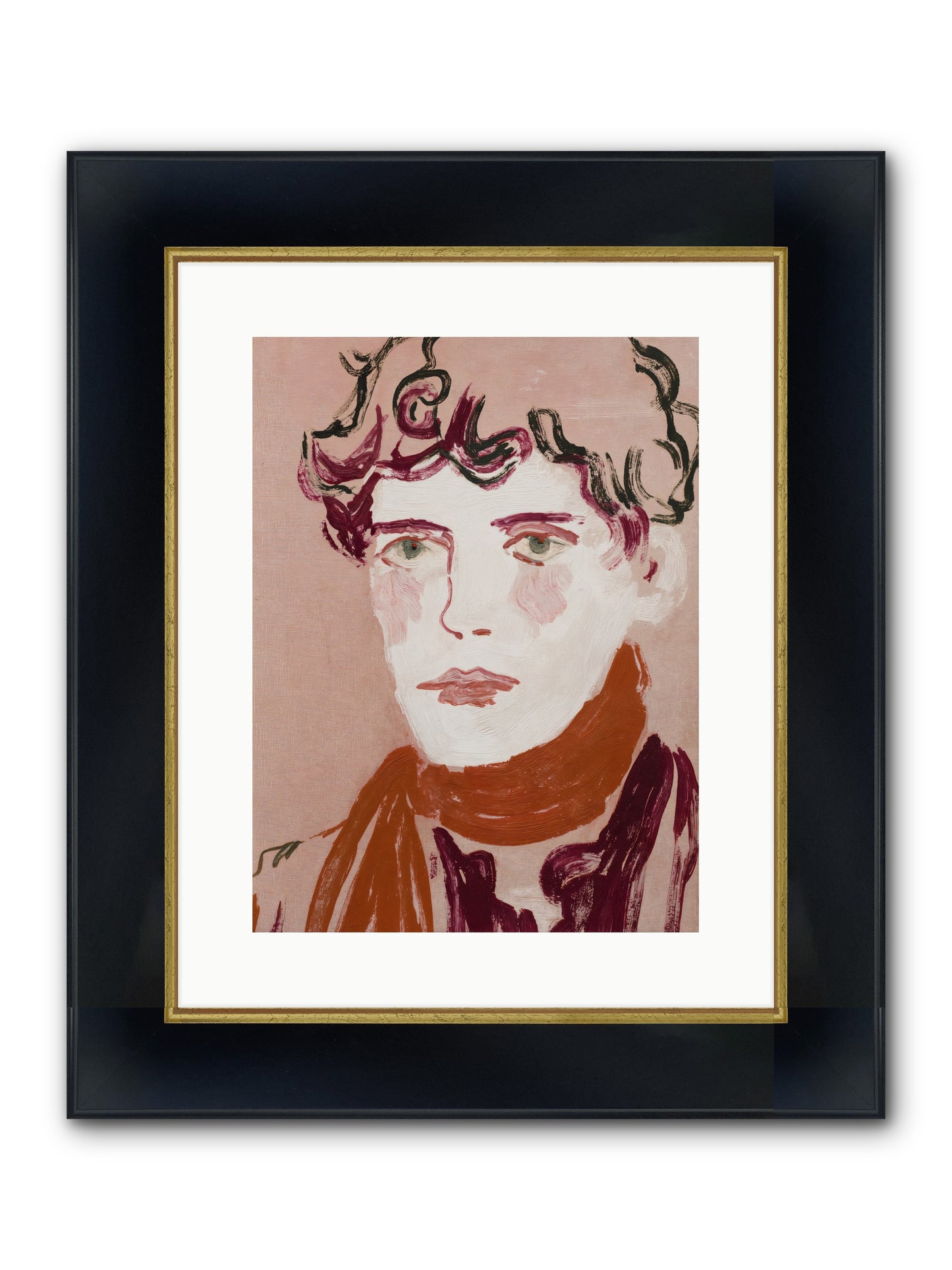 Not The Masquerading Type Framed Print - Wide Black w/Gold 12x16