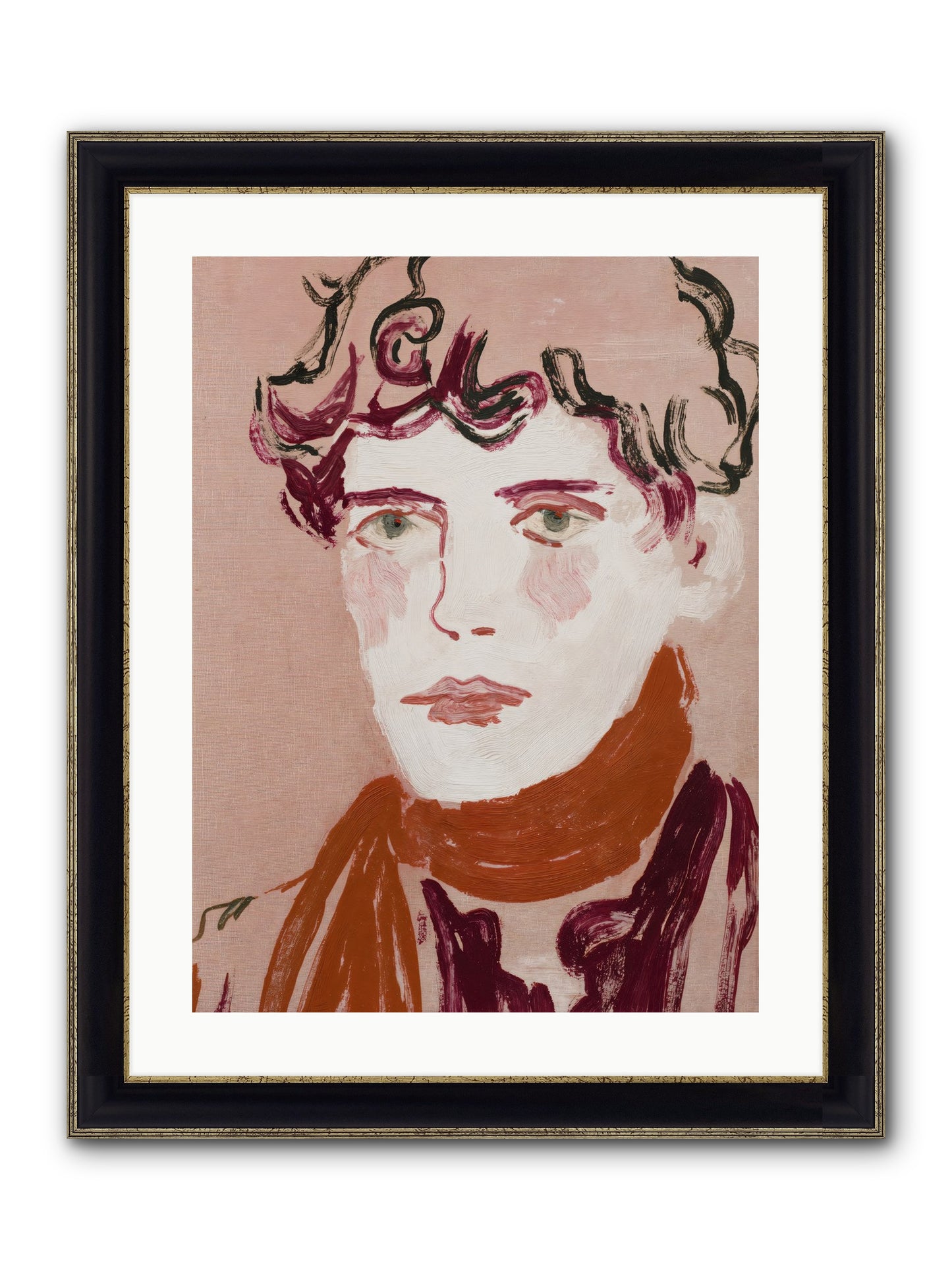 Not The Masquerading Type Framed Print - Black & Gold 18x24