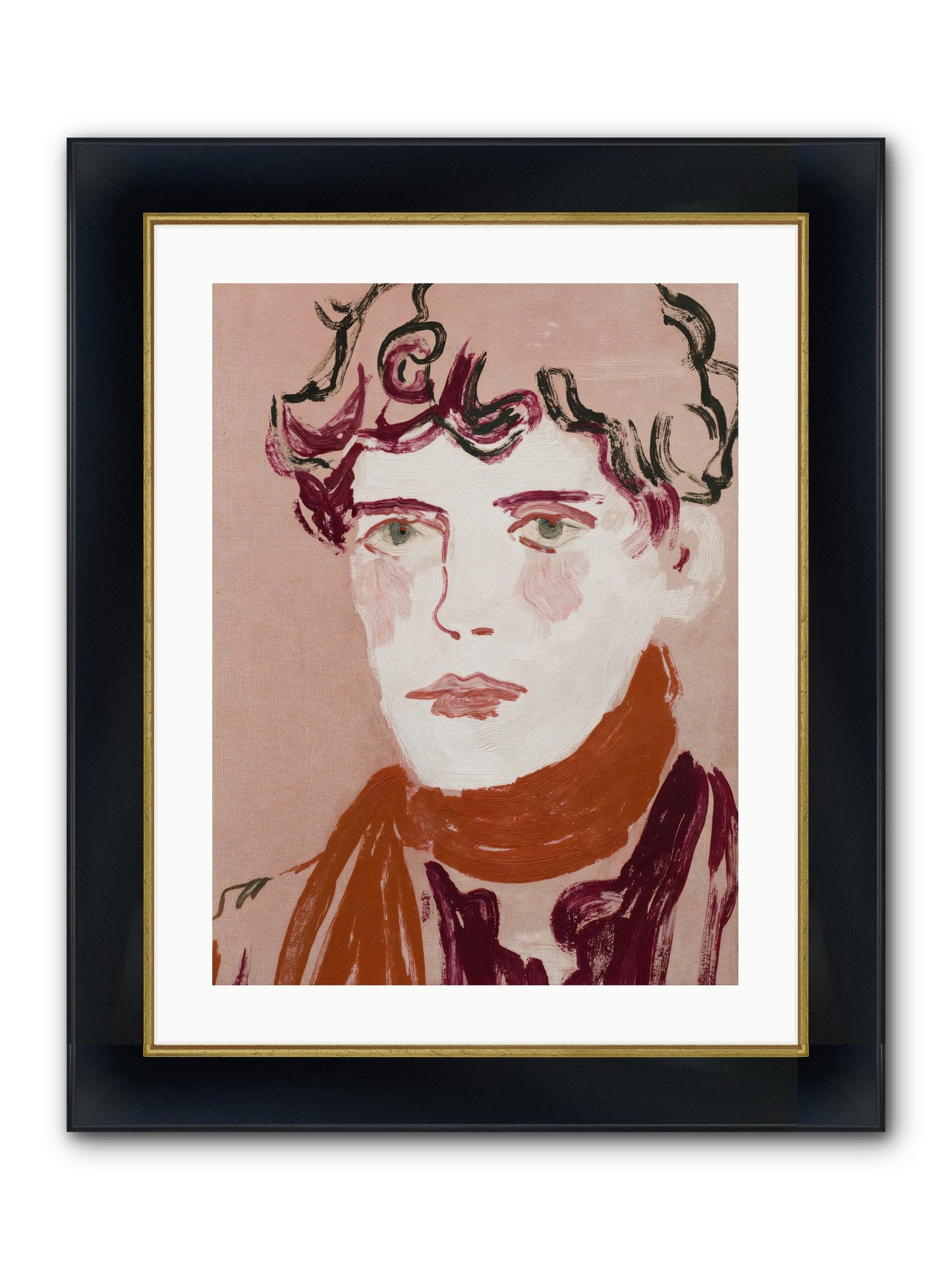 Not The Masquerading Type Framed Print - Wide Black w/Gold 18x24