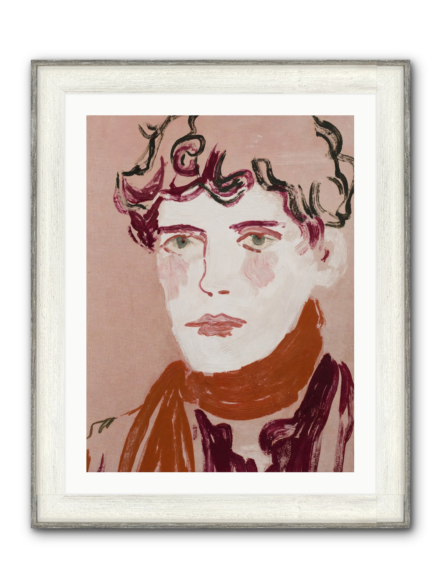 Not The Masquerading Type Framed Print - Driftwood White 24x32
