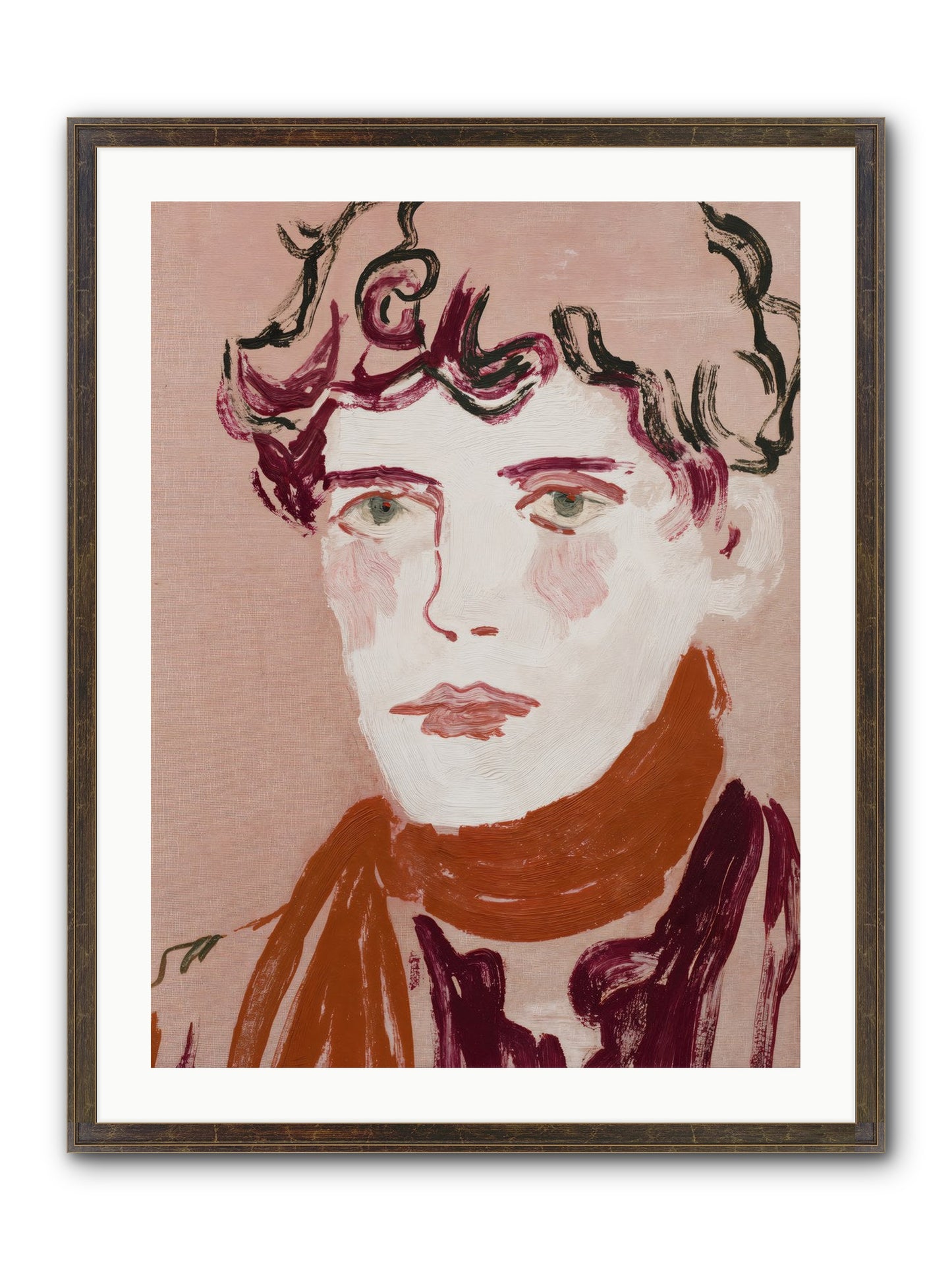 Not The Masquerading Type Framed Print - Slimwoods Black/Gold 24x32