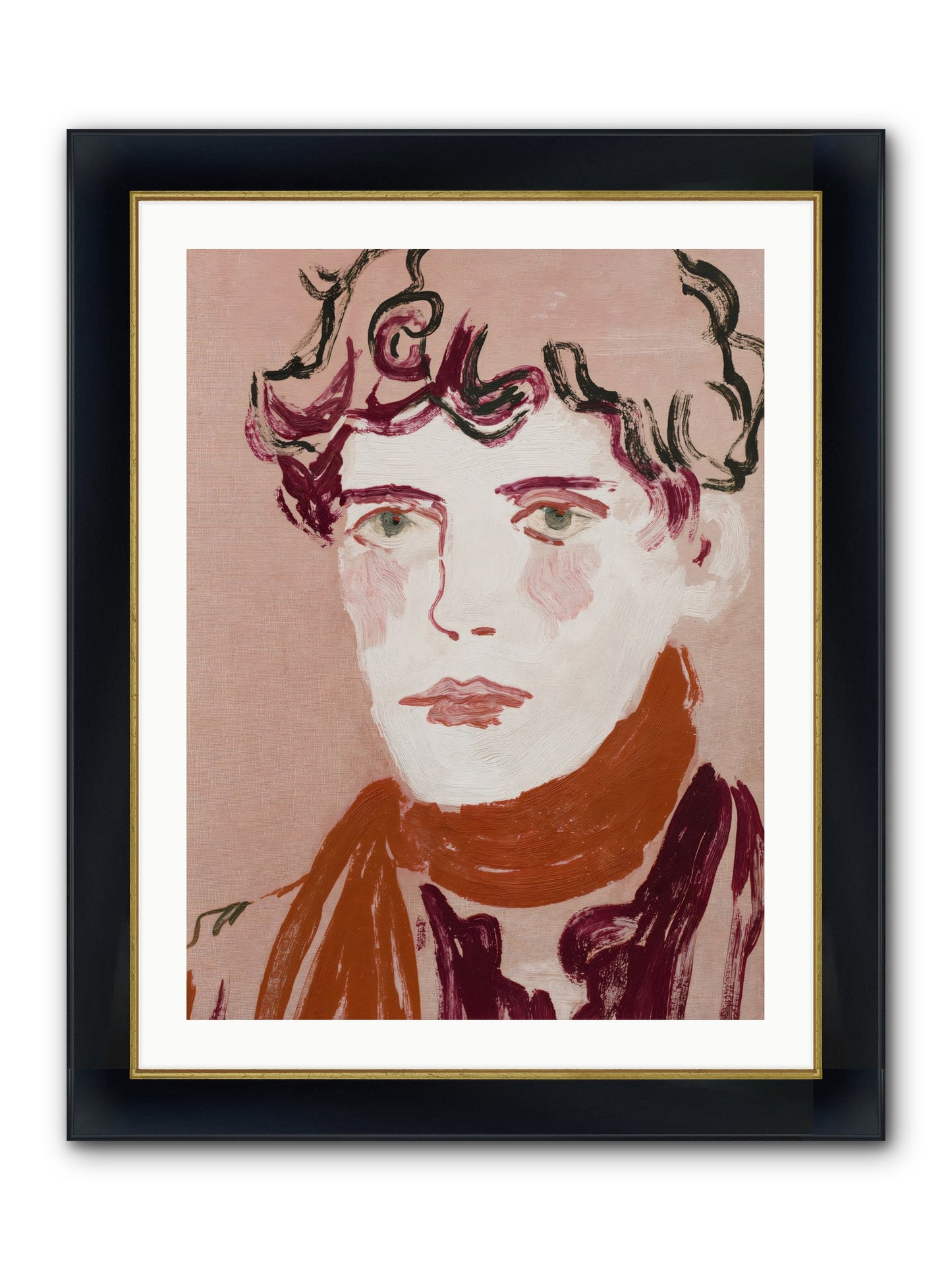 Not The Masquerading Type Framed Print - Wide Black w/Gold 24x32