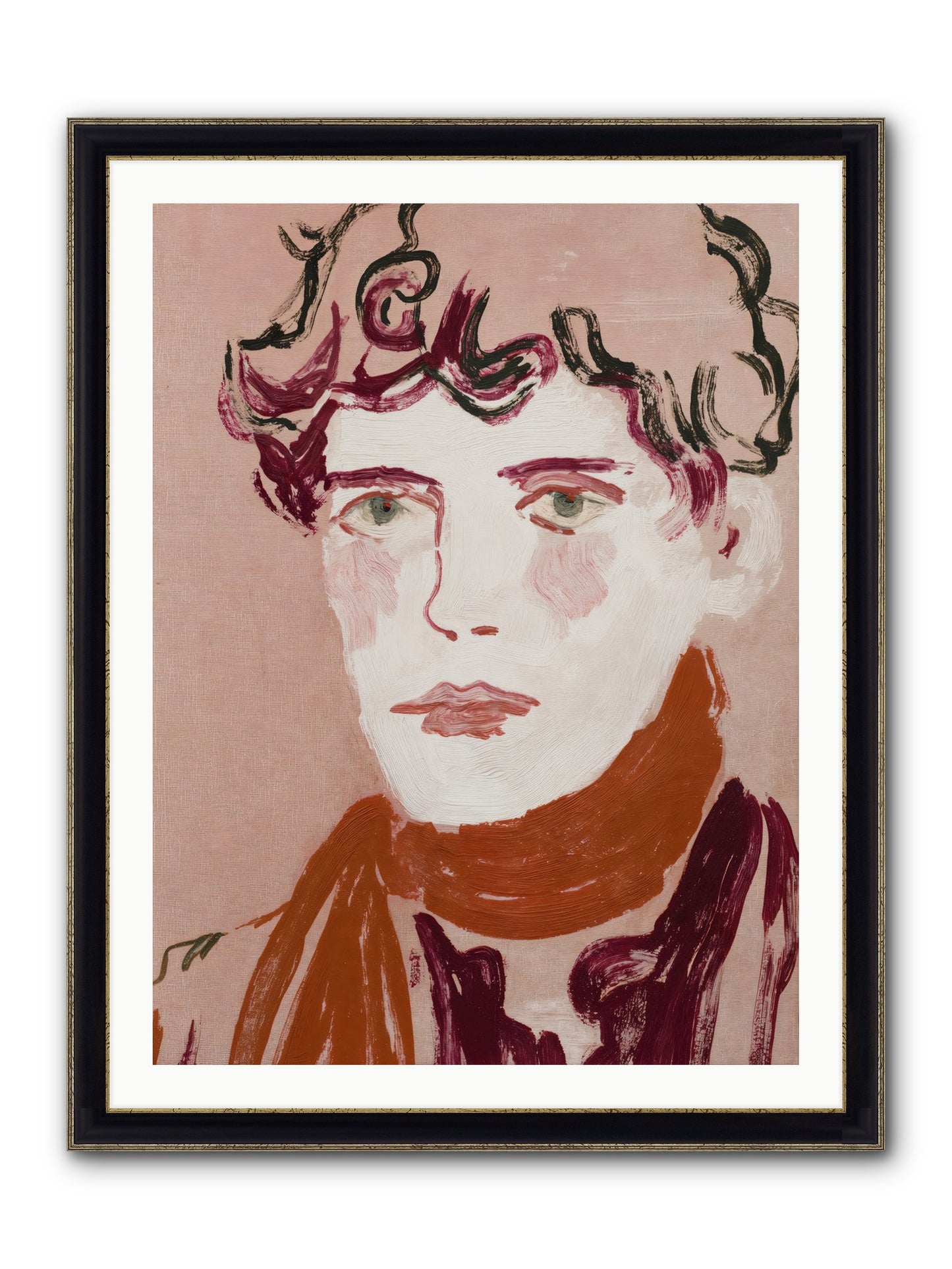 Not The Masquerading Type Framed Print - Black & Gold 30x40