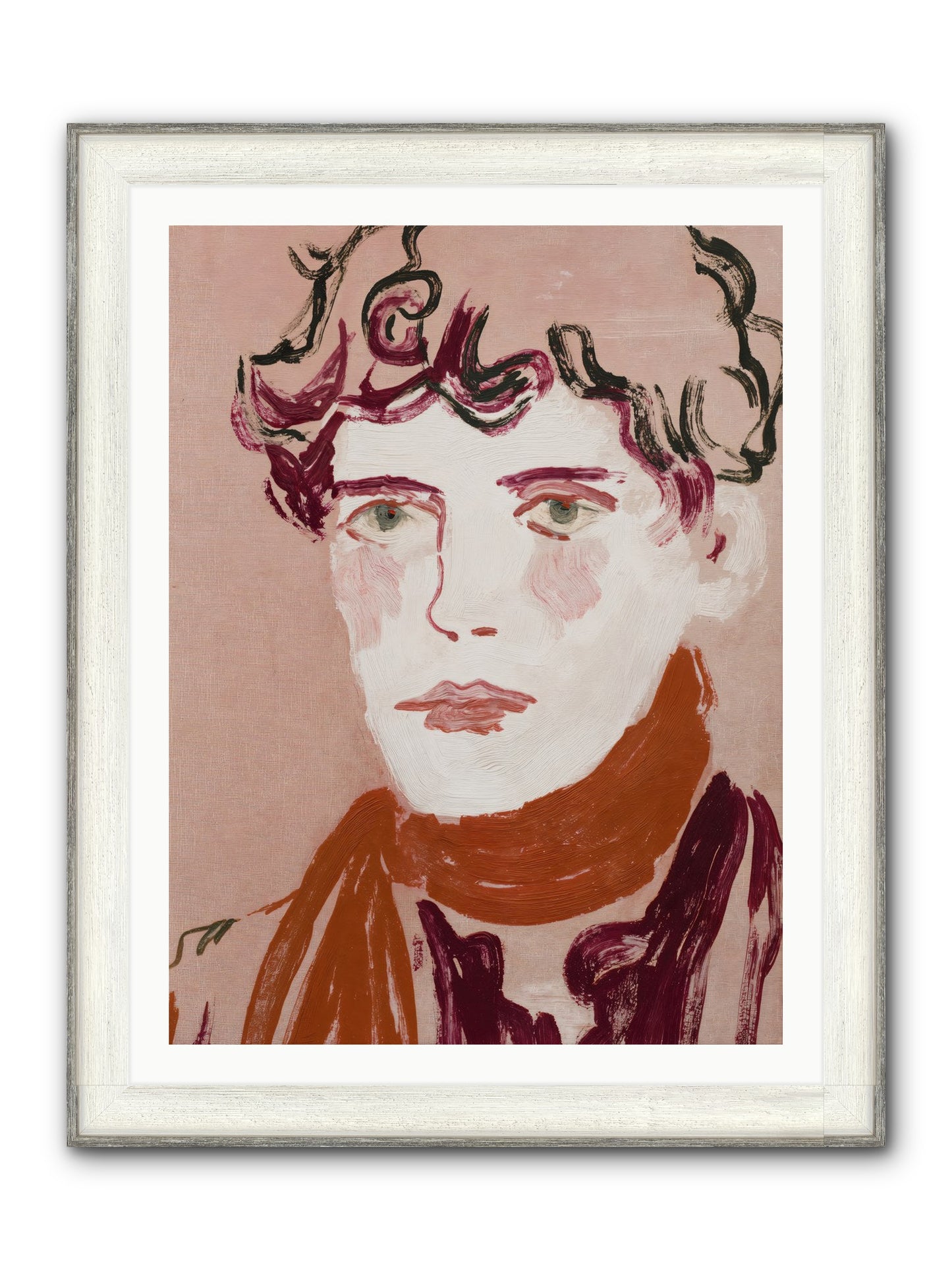 Not The Masquerading Type Framed Print - Driftwood White 30x40