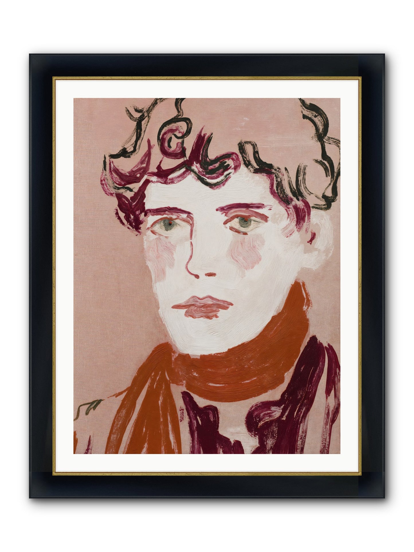 Not The Masquerading Type Framed Print - Wide Black w/Gold 30x40