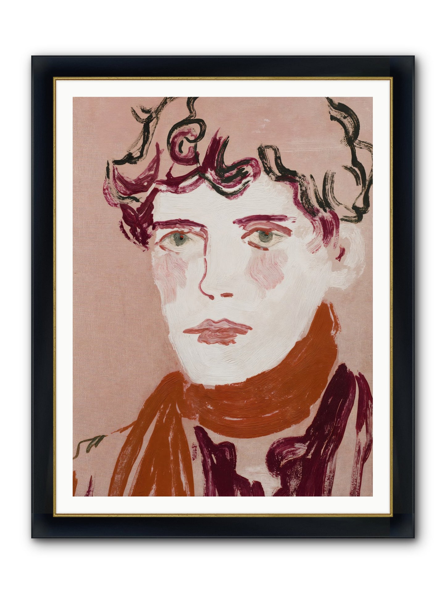 Not The Masquerading Type Framed Print - Wide Black w/Gold 36x48