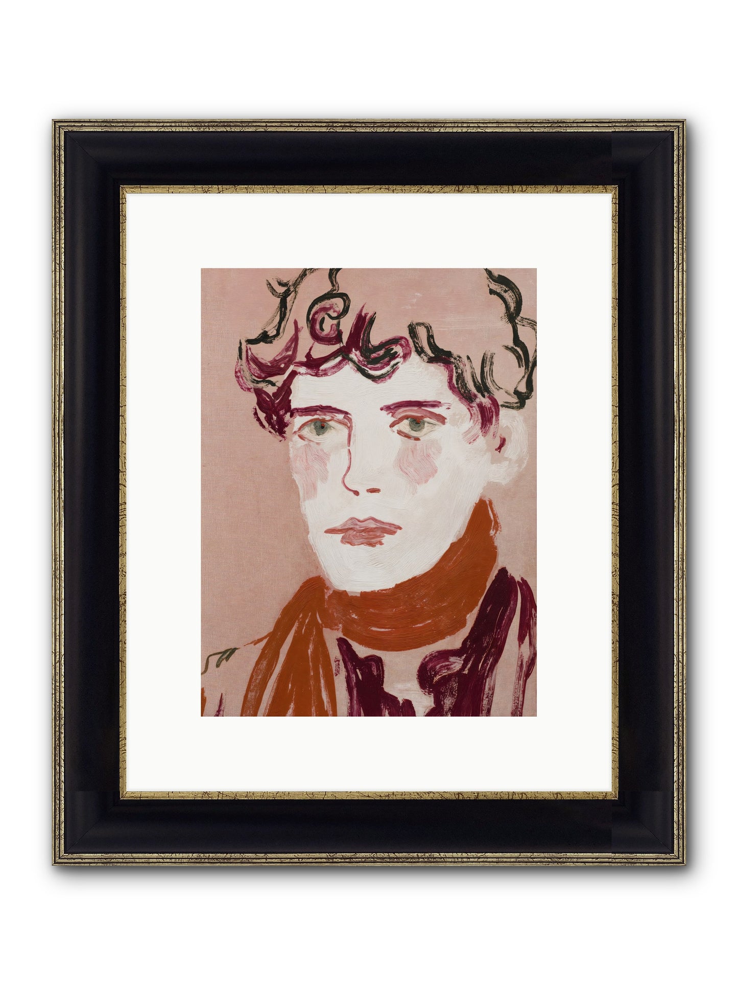 Not The Masquerading Type Framed Print - Black & Gold 9x12