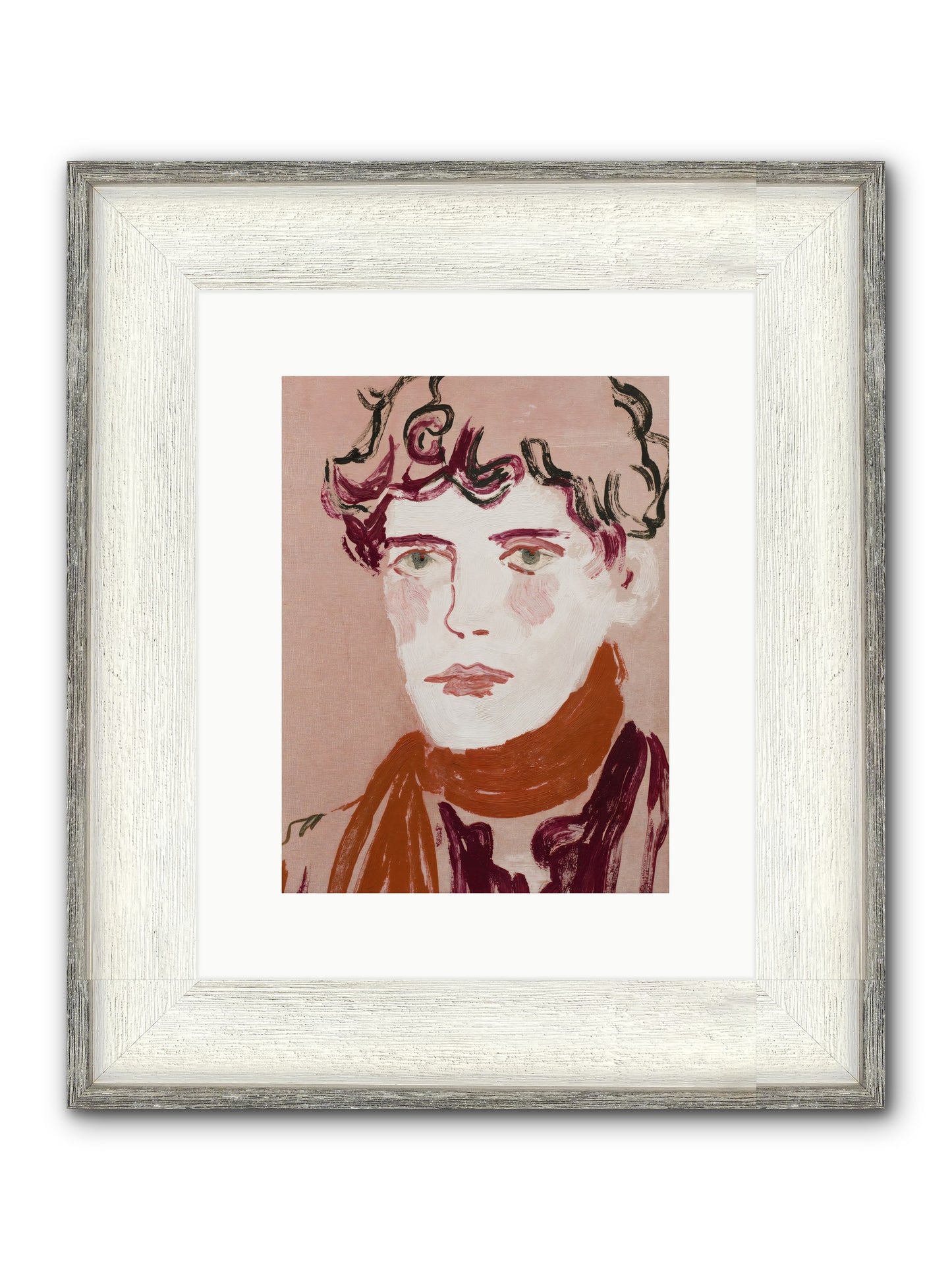 Not The Masquerading Type Framed Print - Driftwood White 9x12