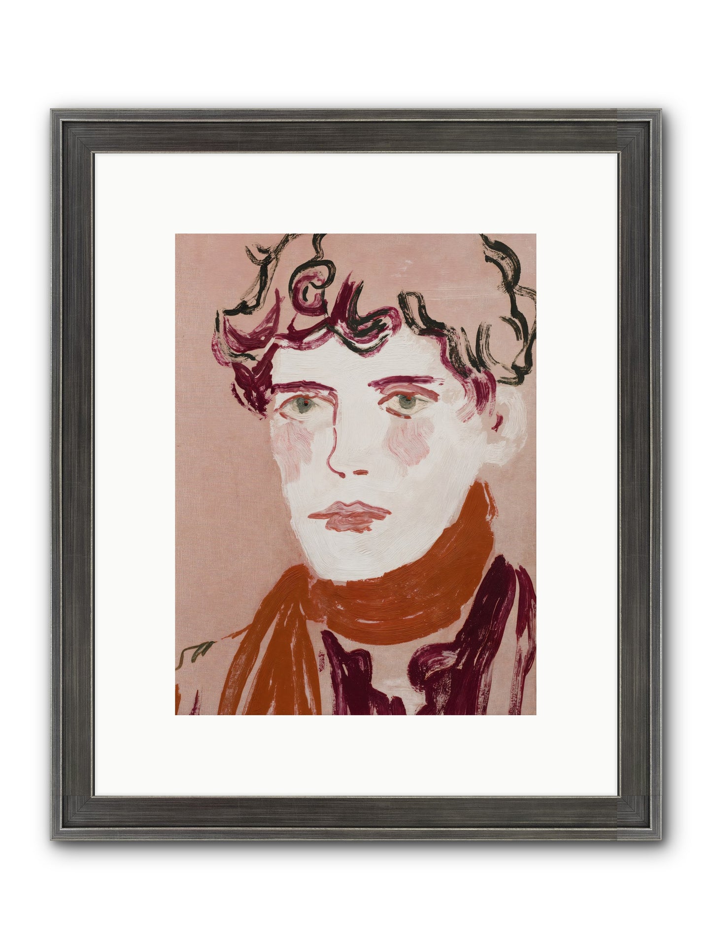 Not The Masquerading Type Framed Print - Slimwoods Black/Silver 9x12