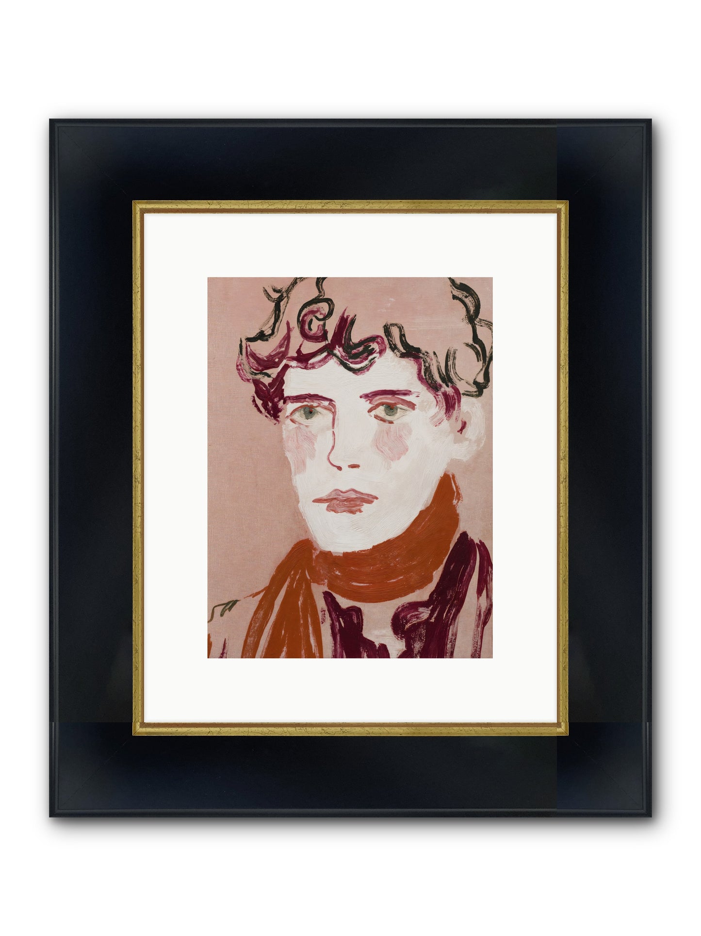 Not The Masquerading Type Framed Print - Wide Black w/Gold 9x12