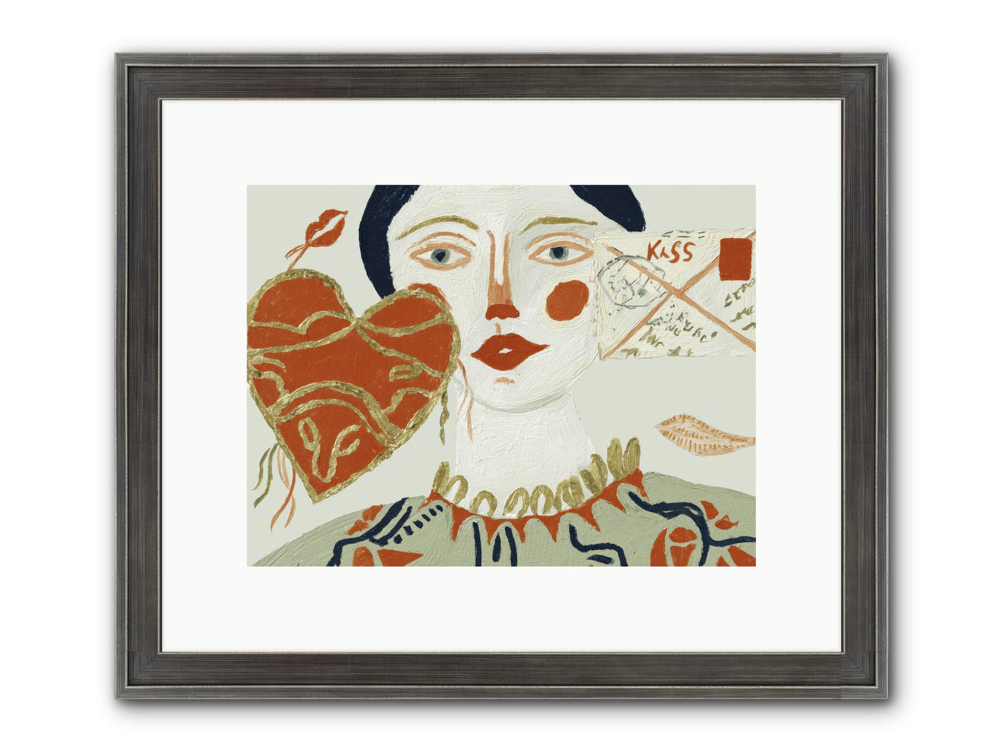 Notes For A Very Good Heart Framed Print - Slimwoods Black/Silver 12x9