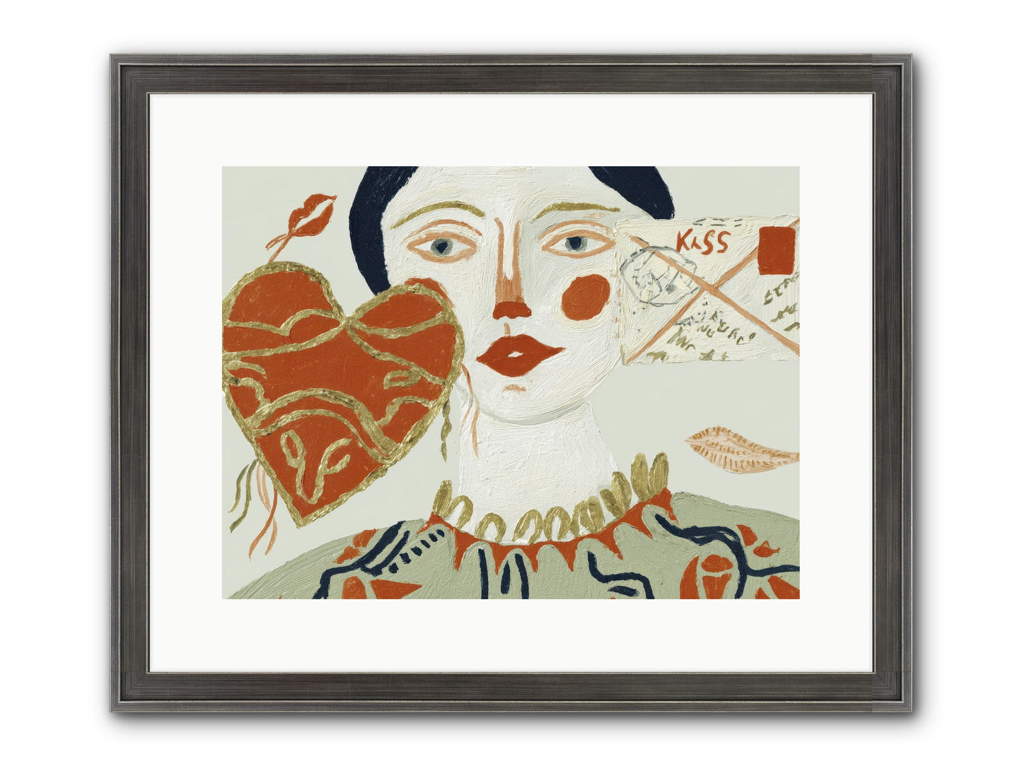 Notes For A Very Good Heart Framed Print - Slimwoods Black/Silver 16x12
