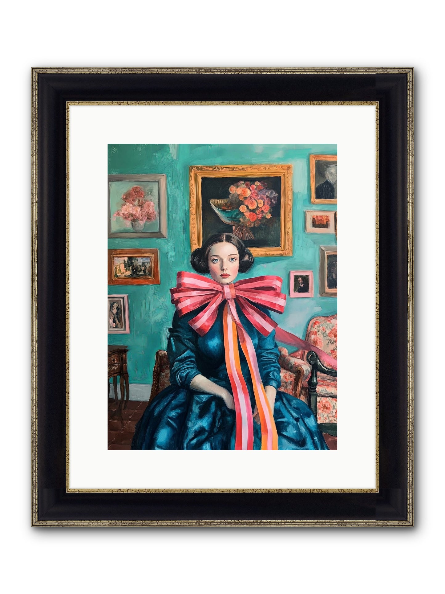 Notes From A Bow Enchantress Framed Print - Black & Gold 12x16