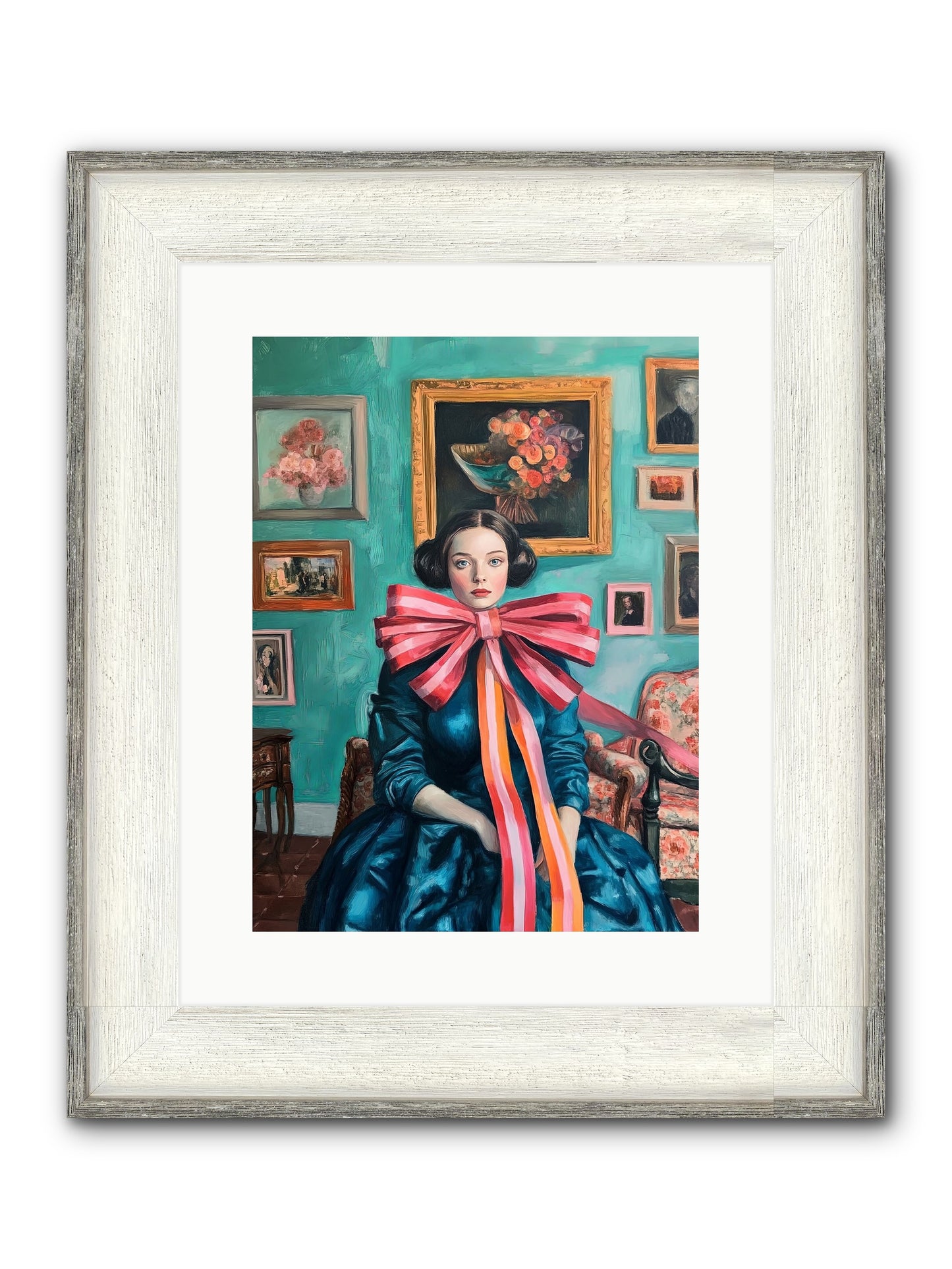 Notes From A Bow Enchantress Framed Print - Driftwood White 12x16
