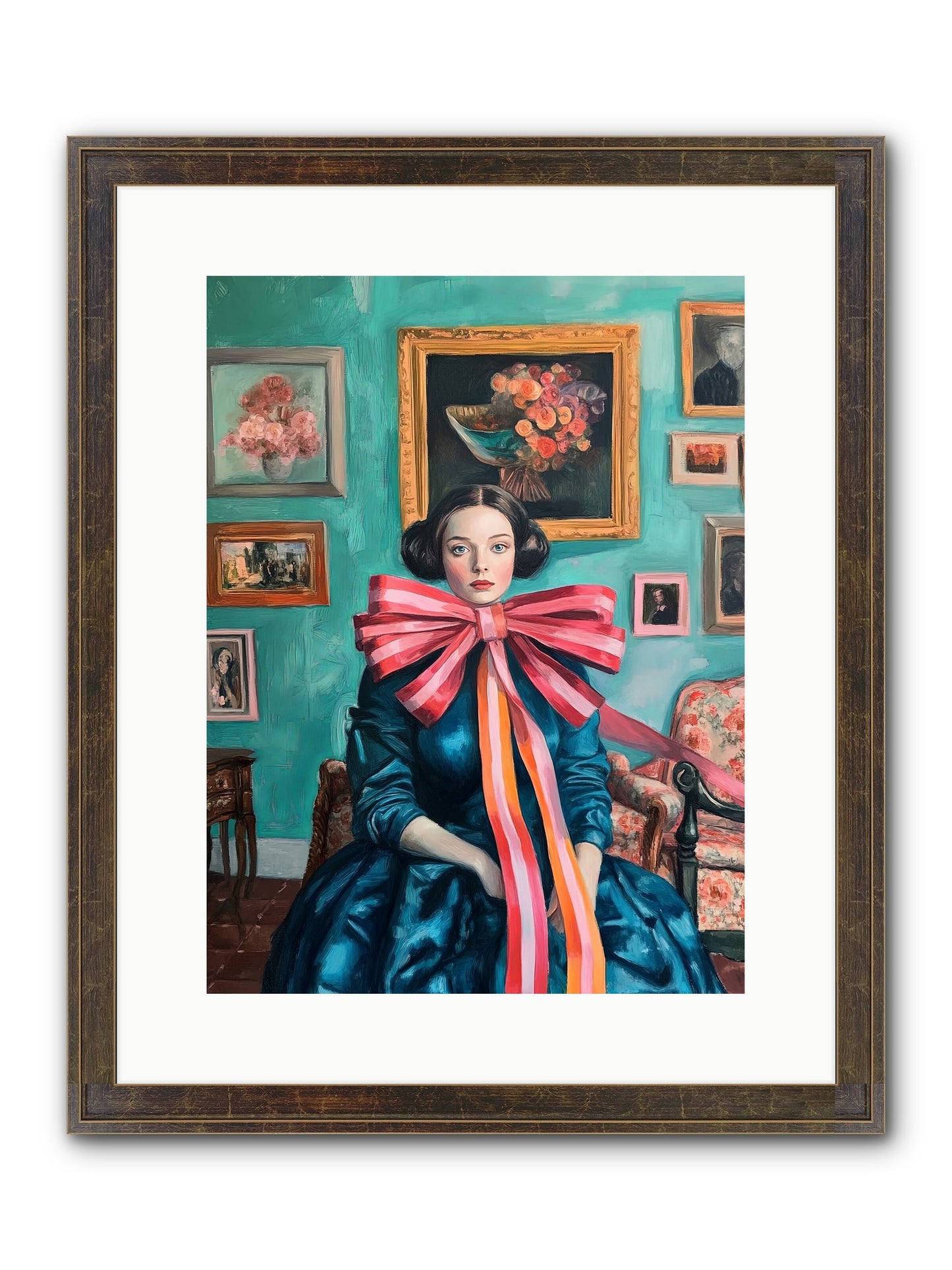 Notes From A Bow Enchantress Framed Print - Slimwoods Black/Gold 12x16