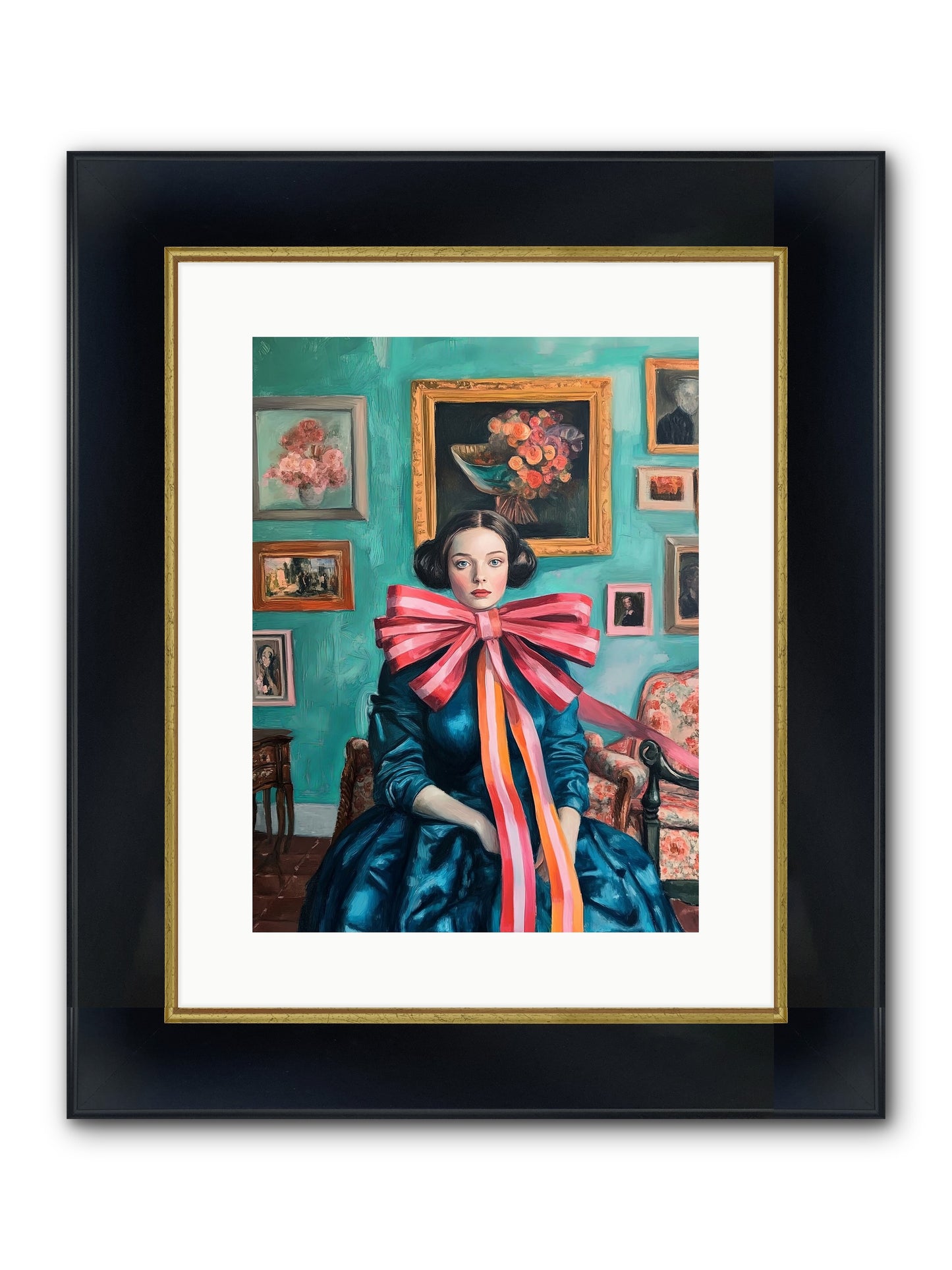 Notes From A Bow Enchantress Framed Print - Wide Black w/Gold 12x16