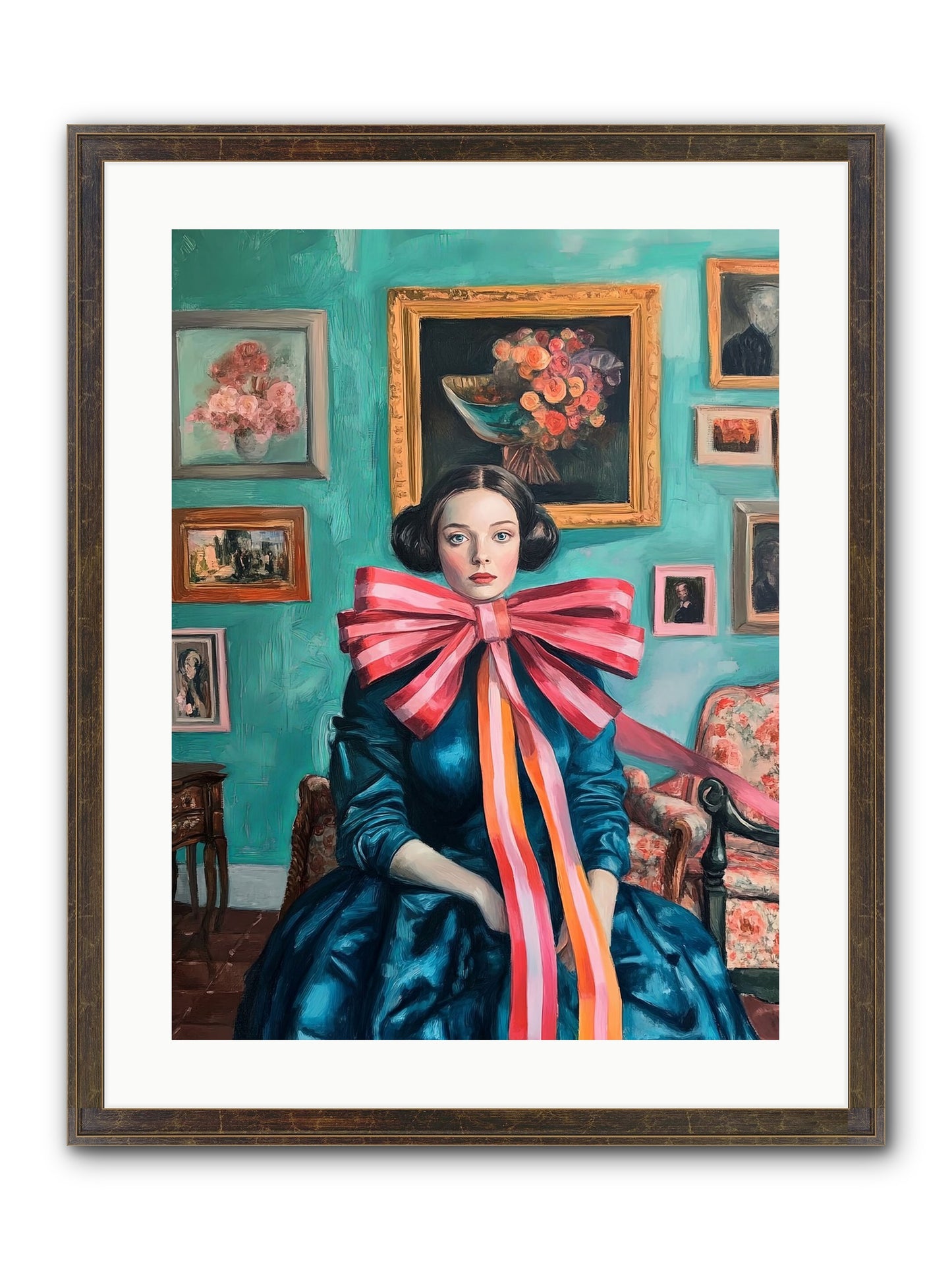 Notes From A Bow Enchantress Framed Print - Slimwoods Black/Gold 18x24