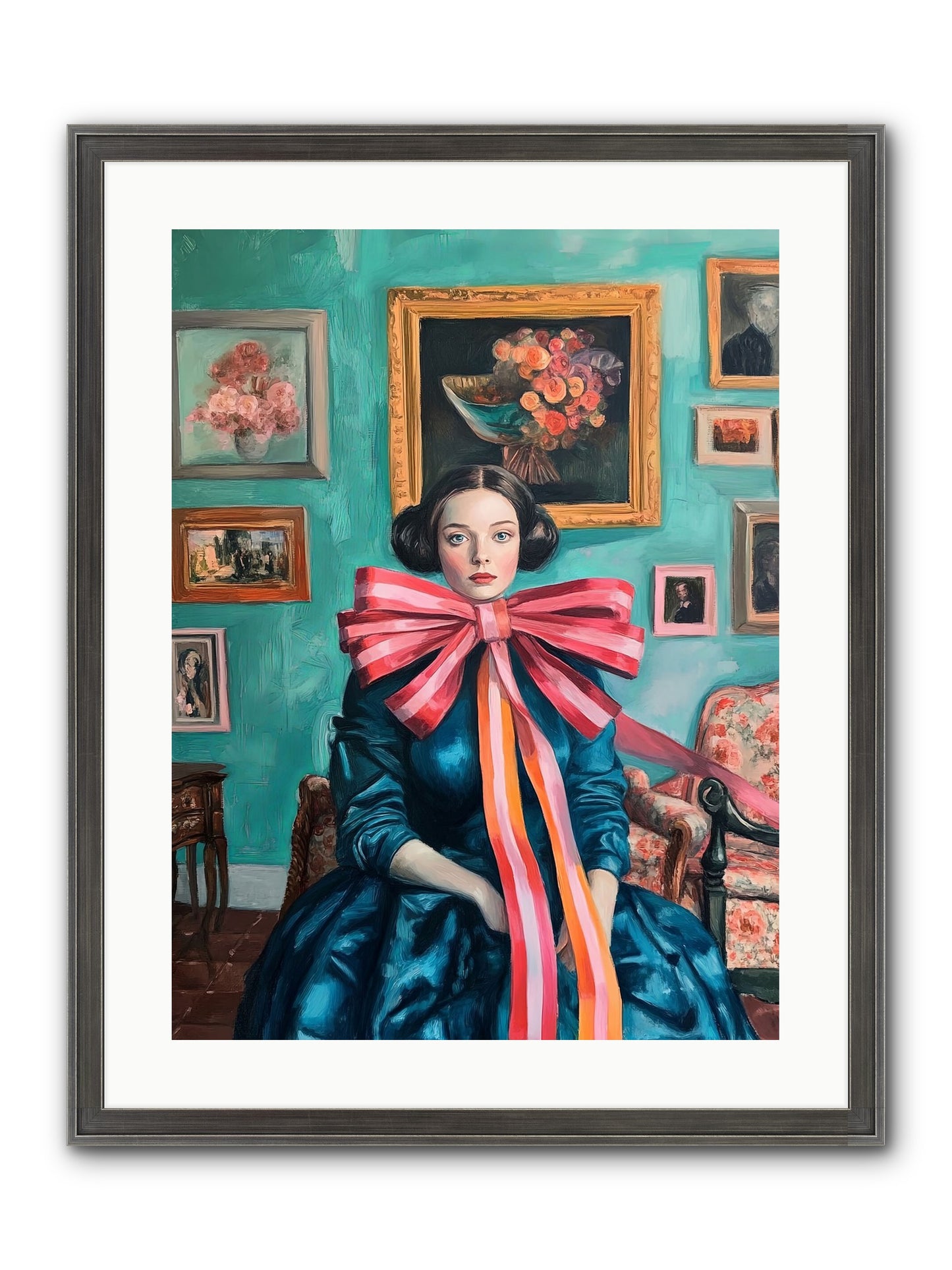 Notes From A Bow Enchantress Framed Print - Slimwoods Black/Silver 18x24