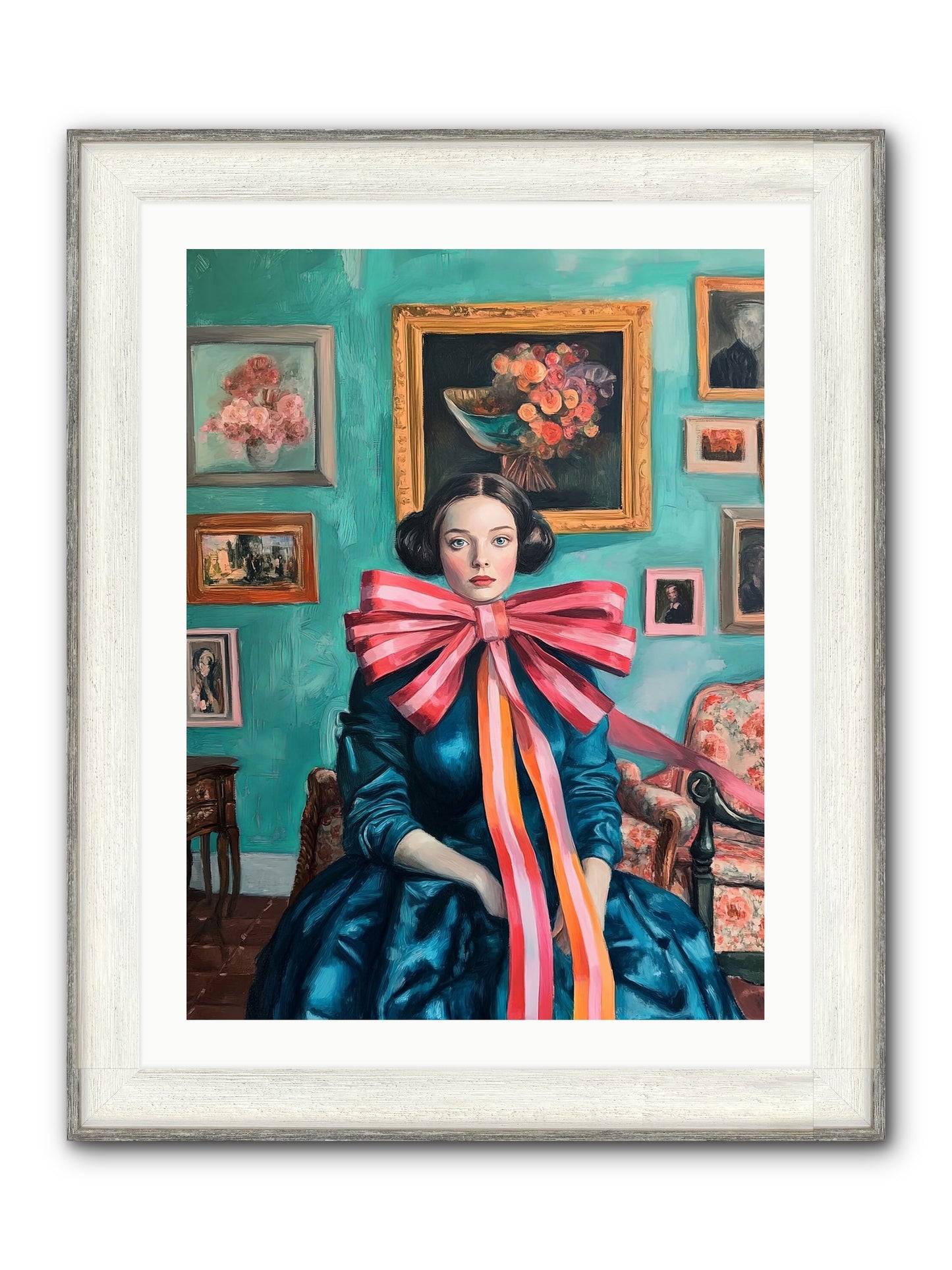 Notes From A Bow Enchantress Framed Print - Driftwood White 24x32