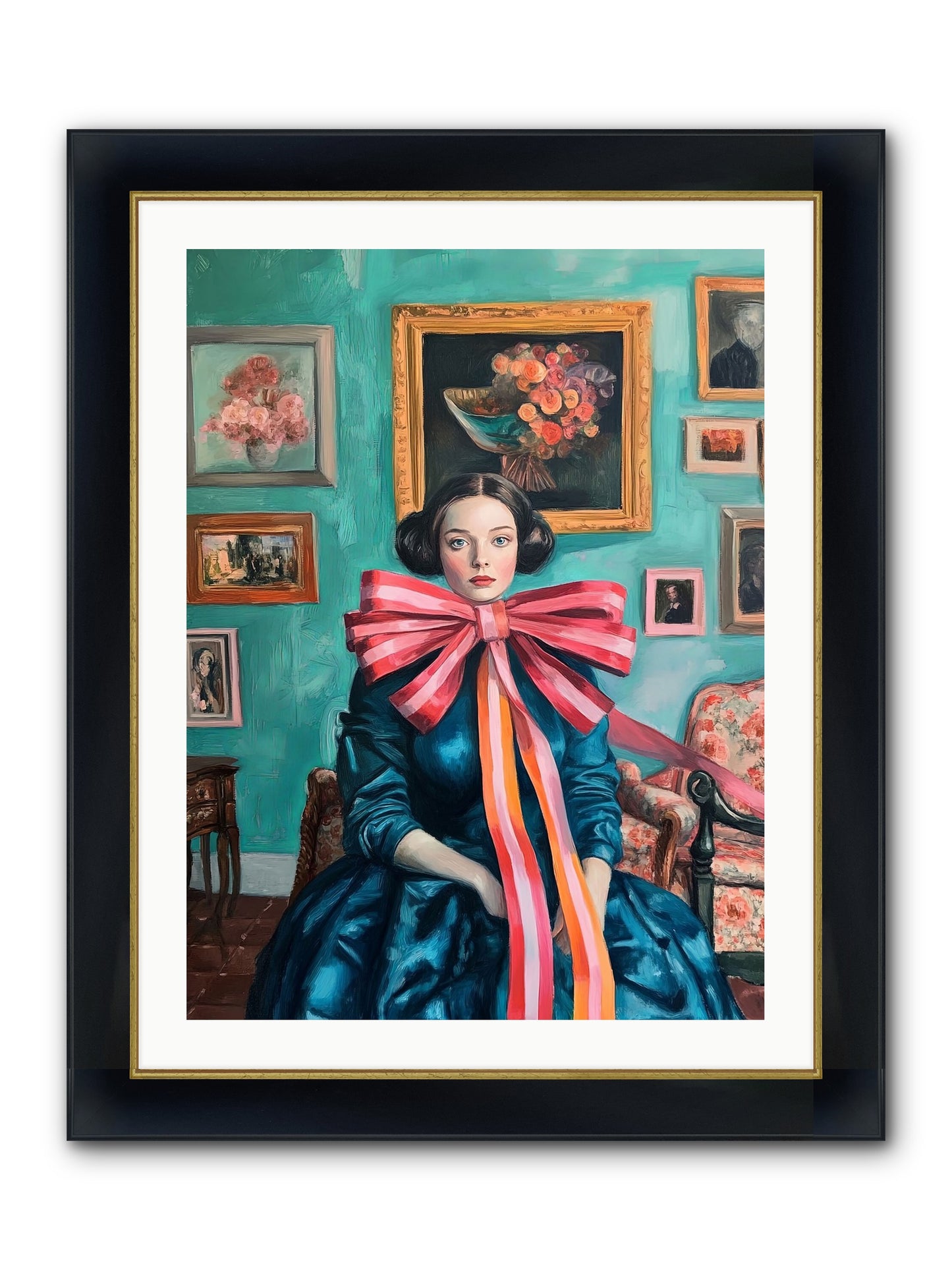 Notes From A Bow Enchantress Framed Print - Wide Black w/Gold 24x32