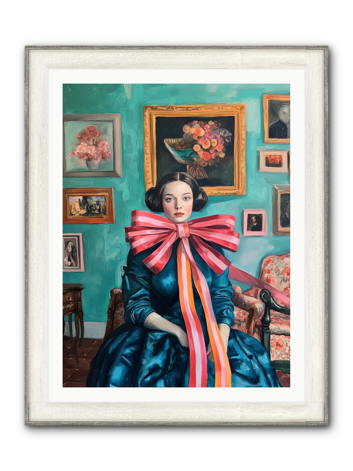 Notes From A Bow Enchantress Framed Print - Driftwood White 30x40