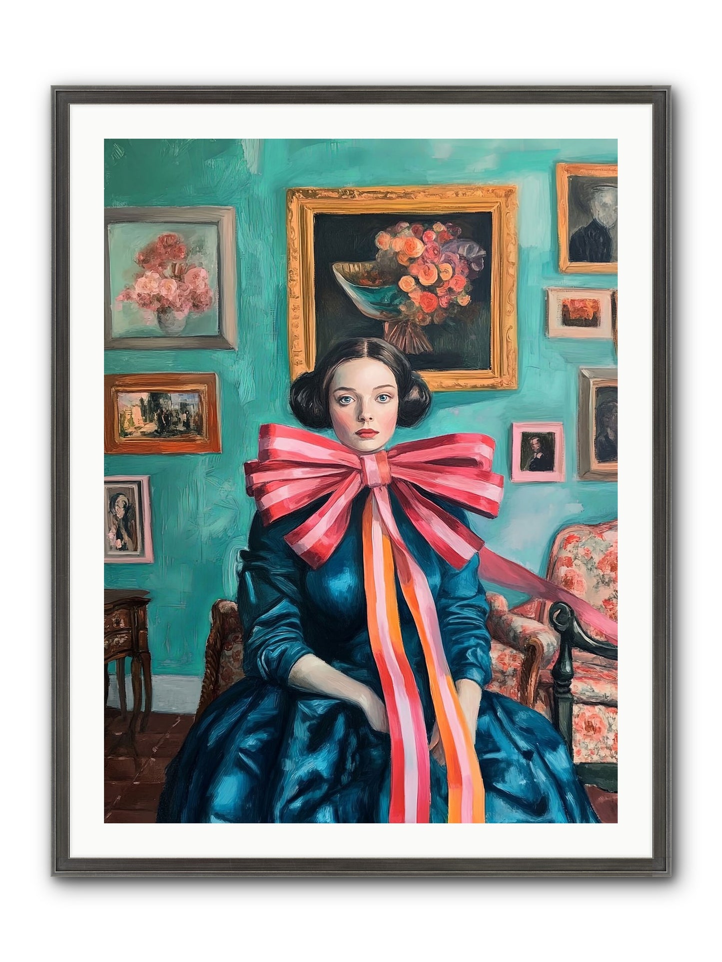 Notes From A Bow Enchantress Framed Print - Slimwoods Black/Silver 30x40