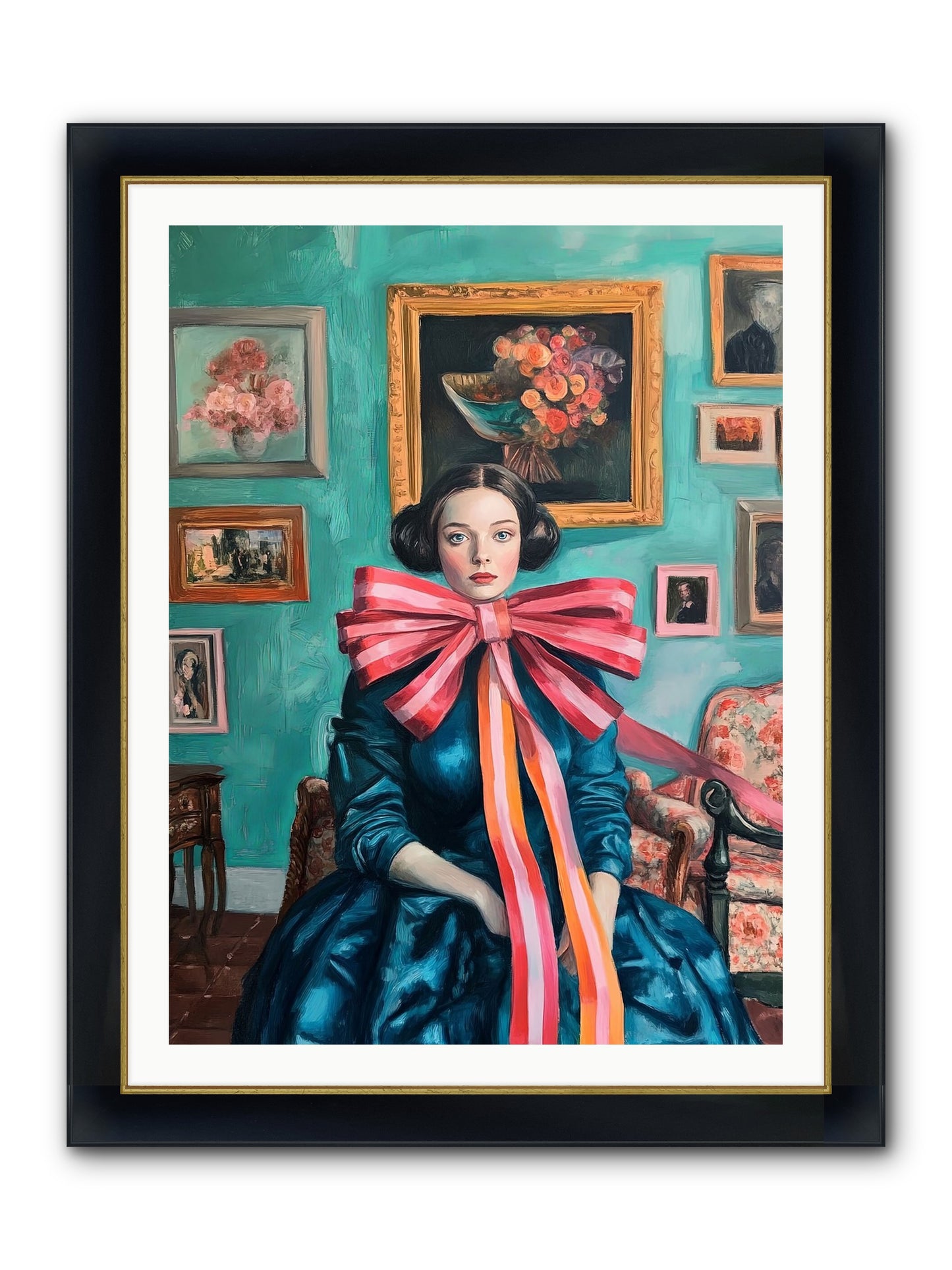 Notes From A Bow Enchantress Framed Print - Wide Black w/Gold 30x40